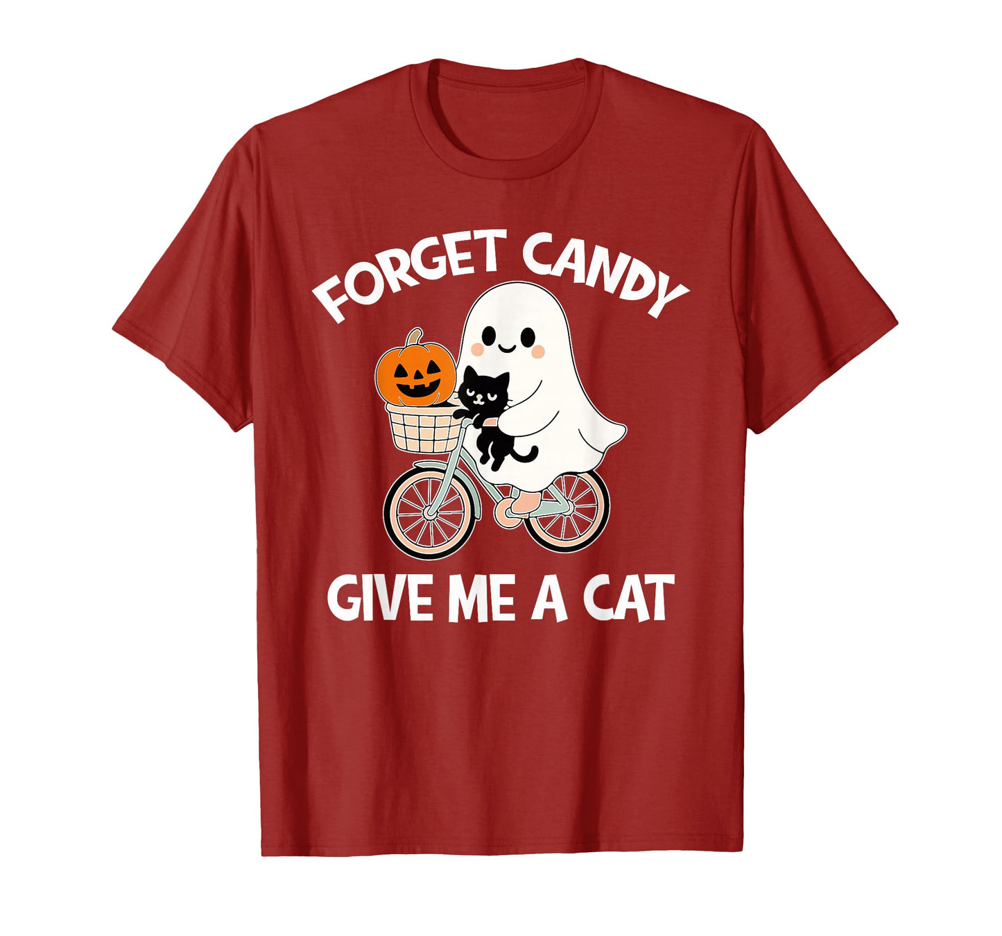 Halloween Forget Candy Give Me Cat Costume Women Men Kids T-Shirt