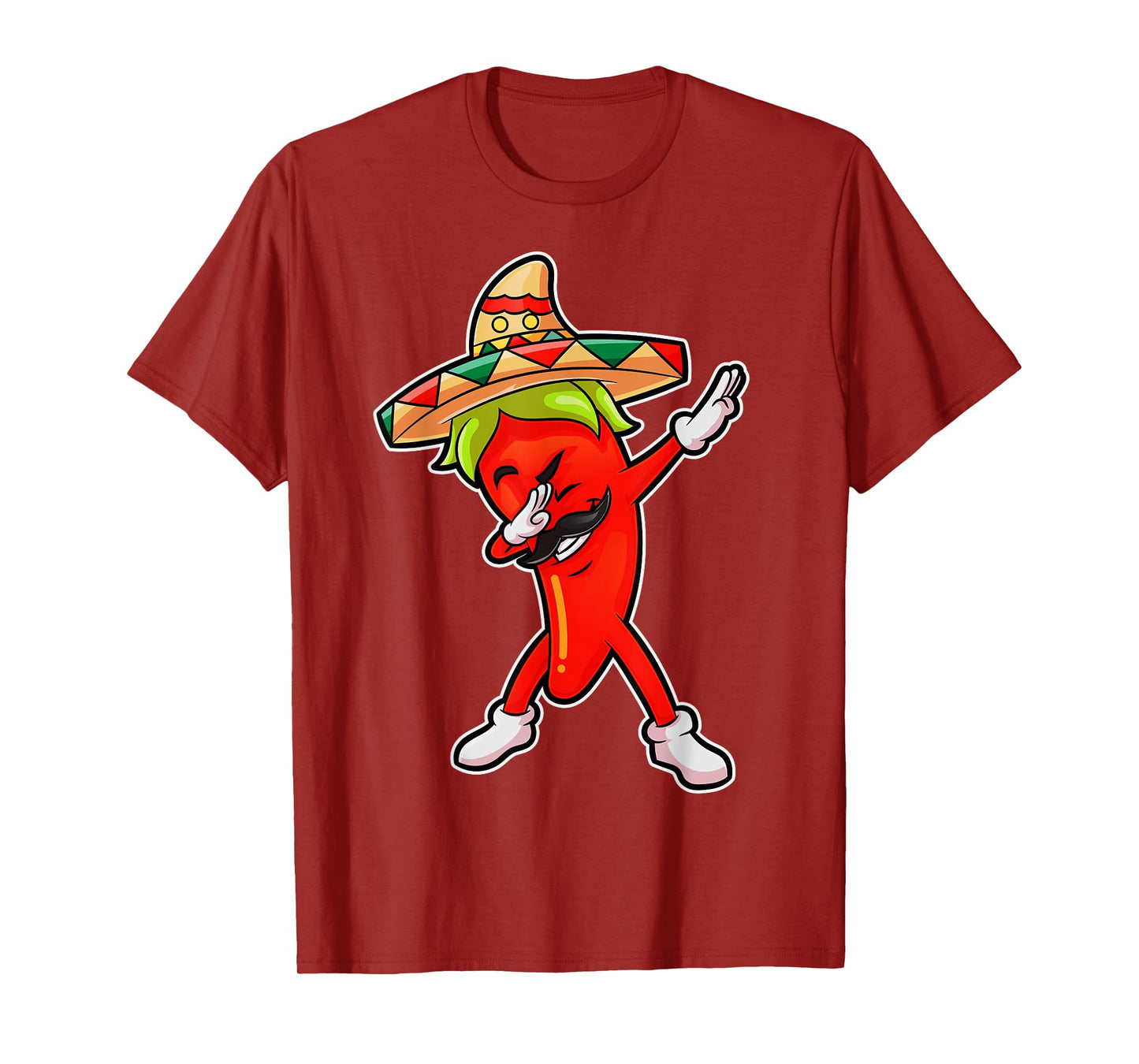 Chili Dabbing Pepper Mexican Hot Jalapeno Dab Mexico Funny T-Shirt