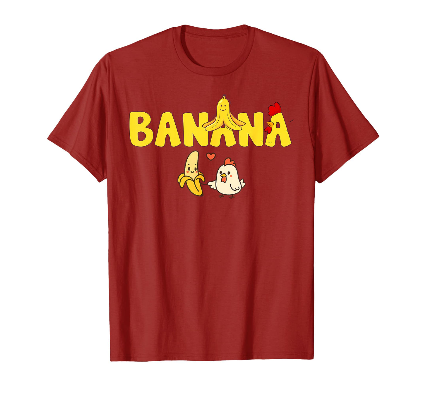 Funny Chicken & Banana Halloween Couples Family Costume 2025 T-Shirt