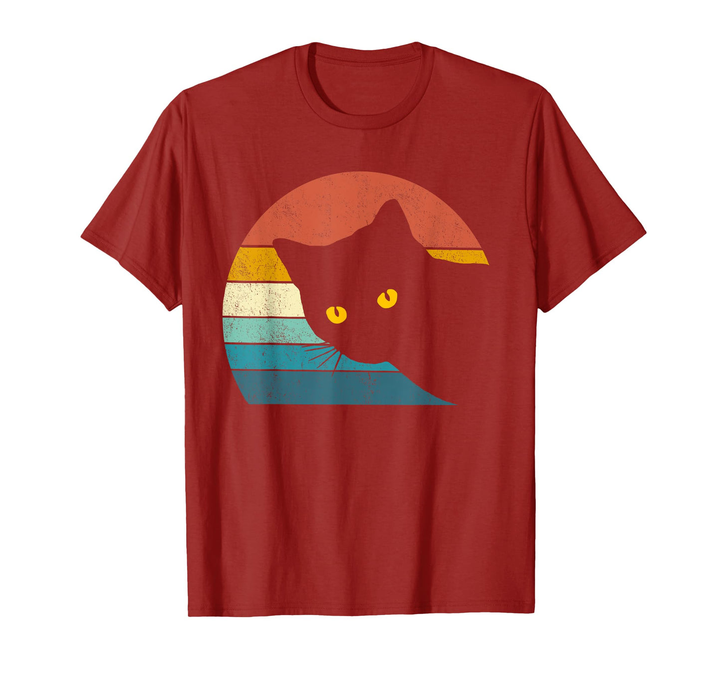Vintage Black Cat Lover, Retro Style Cats Gift T-Shirt