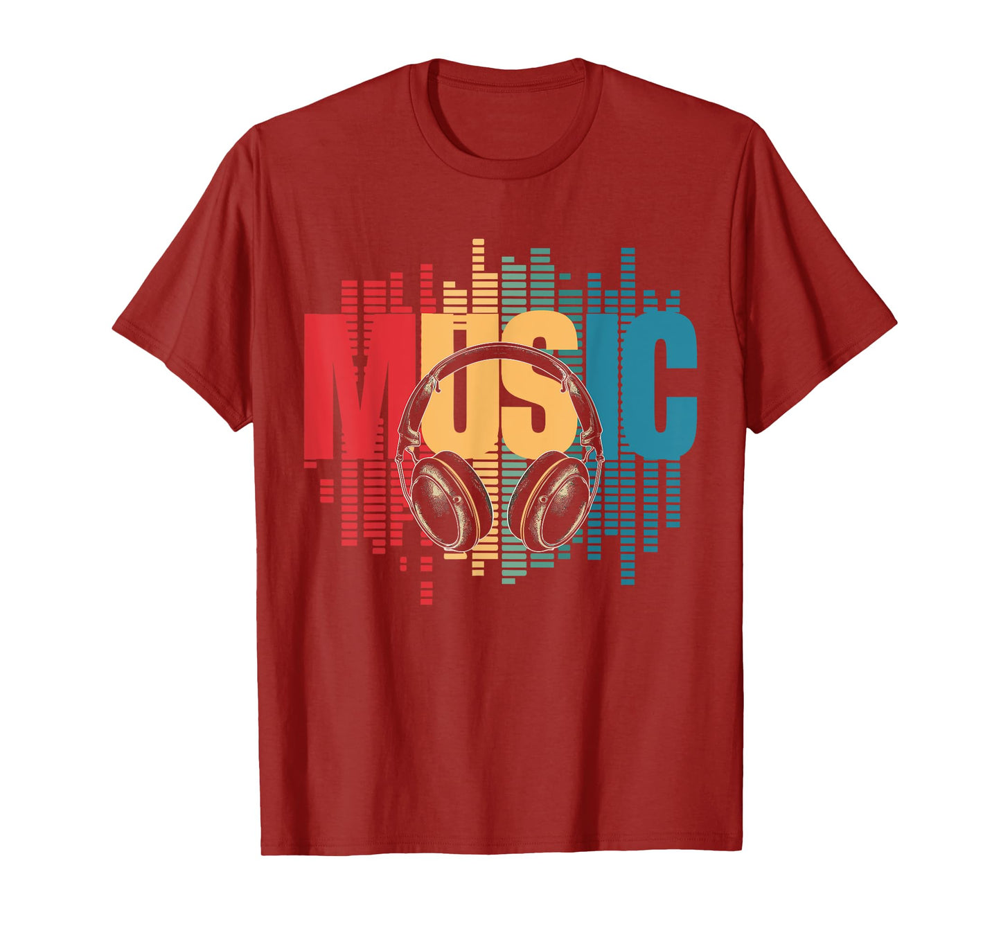 Electronic Music Lover DJ Retro Headphones T-Shirt
