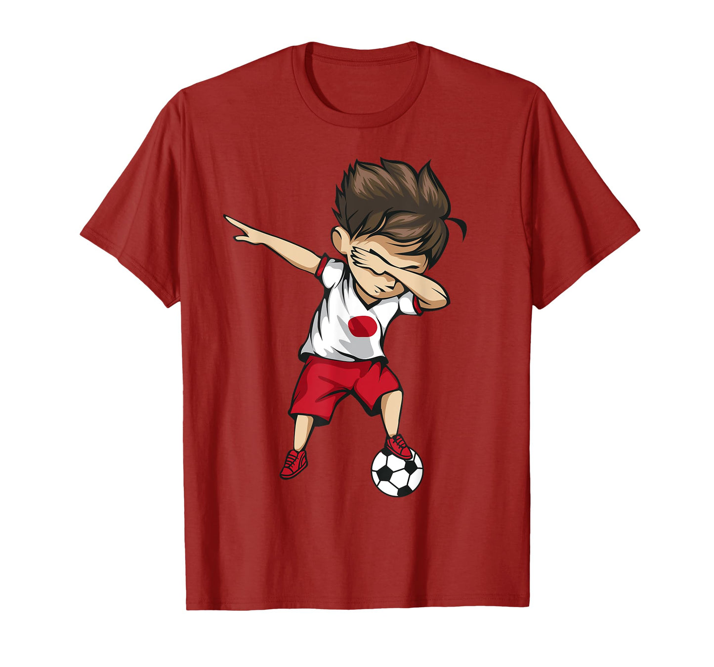 Dabbing Soccer Boy Japan - Japanese Football Soccer T-Shirt