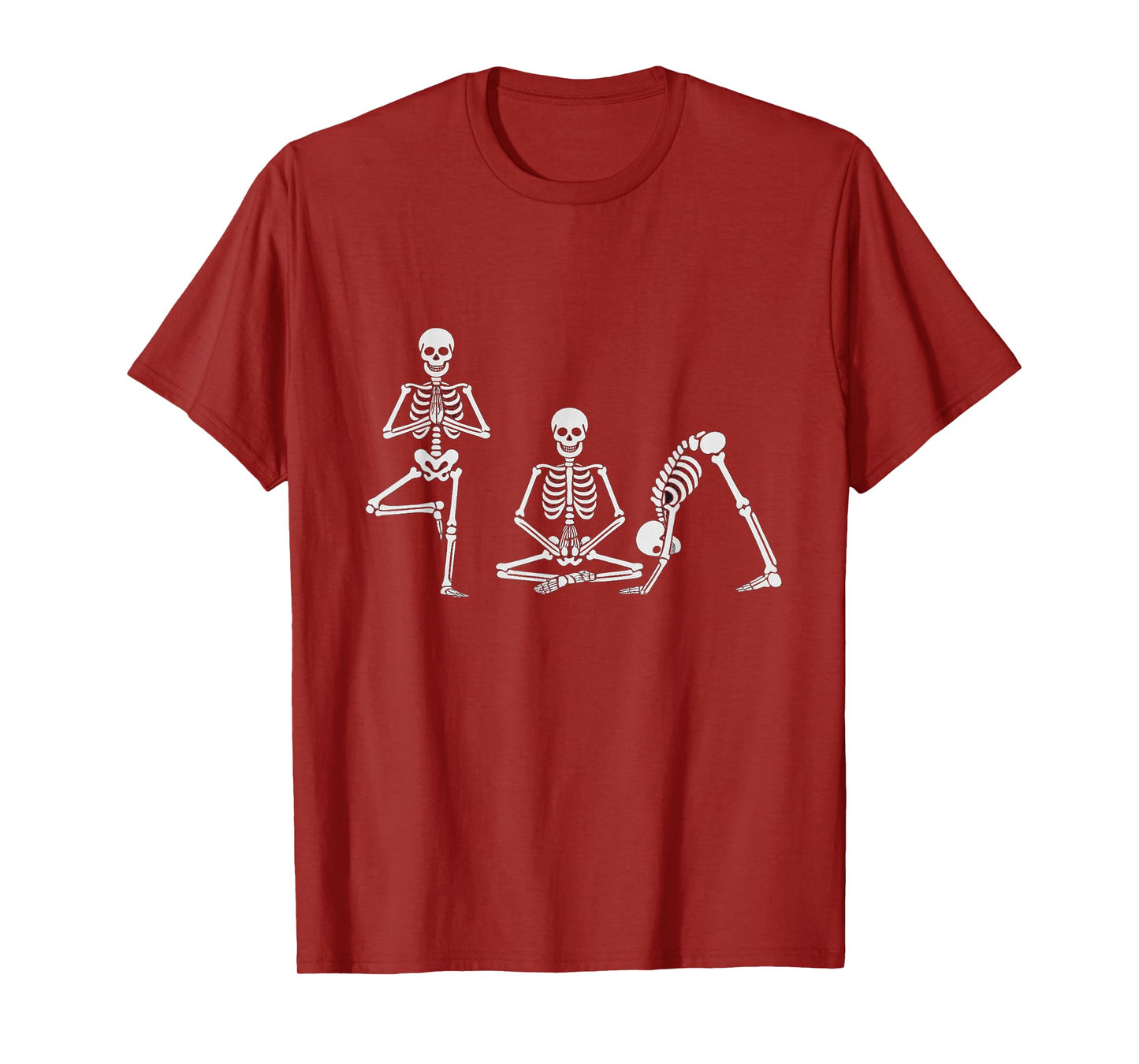 Skeleton Yoga Poses Halloween T-Shirt