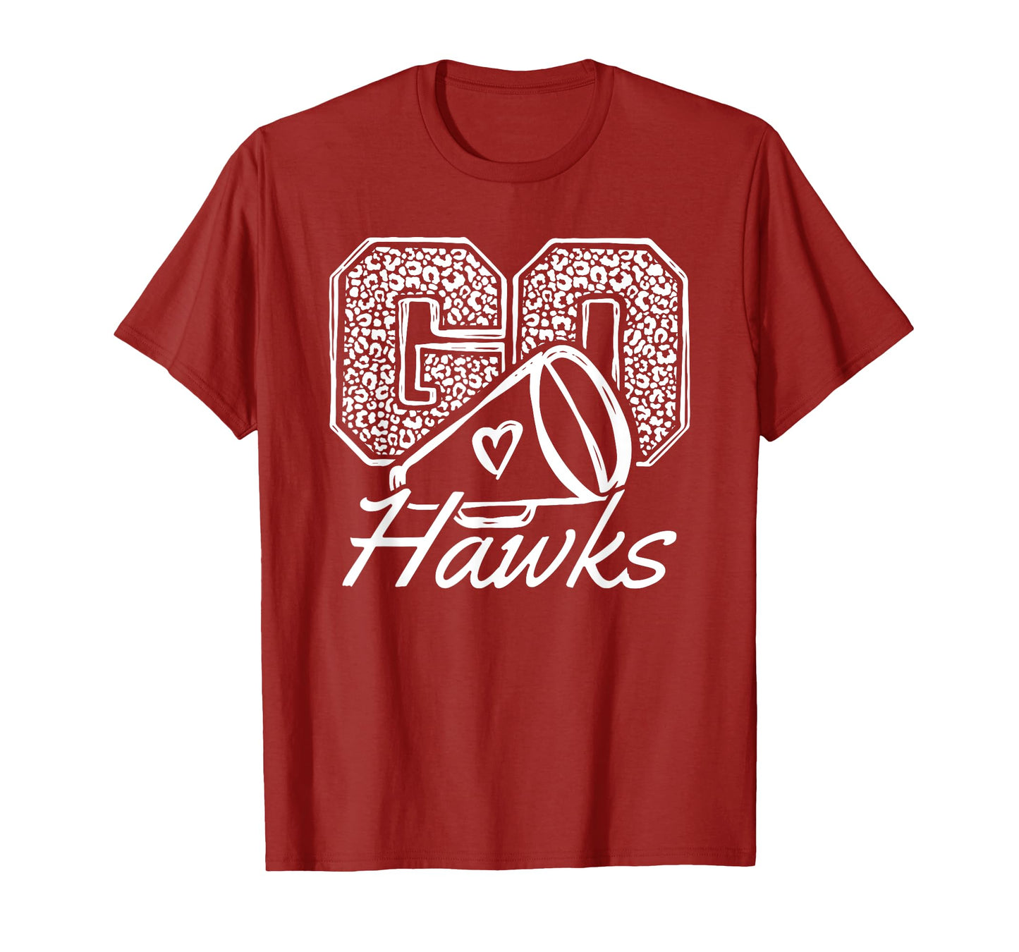 Go Cheer Hawks Sports Name Gifts Men Women Boy Girl T-Shirt
