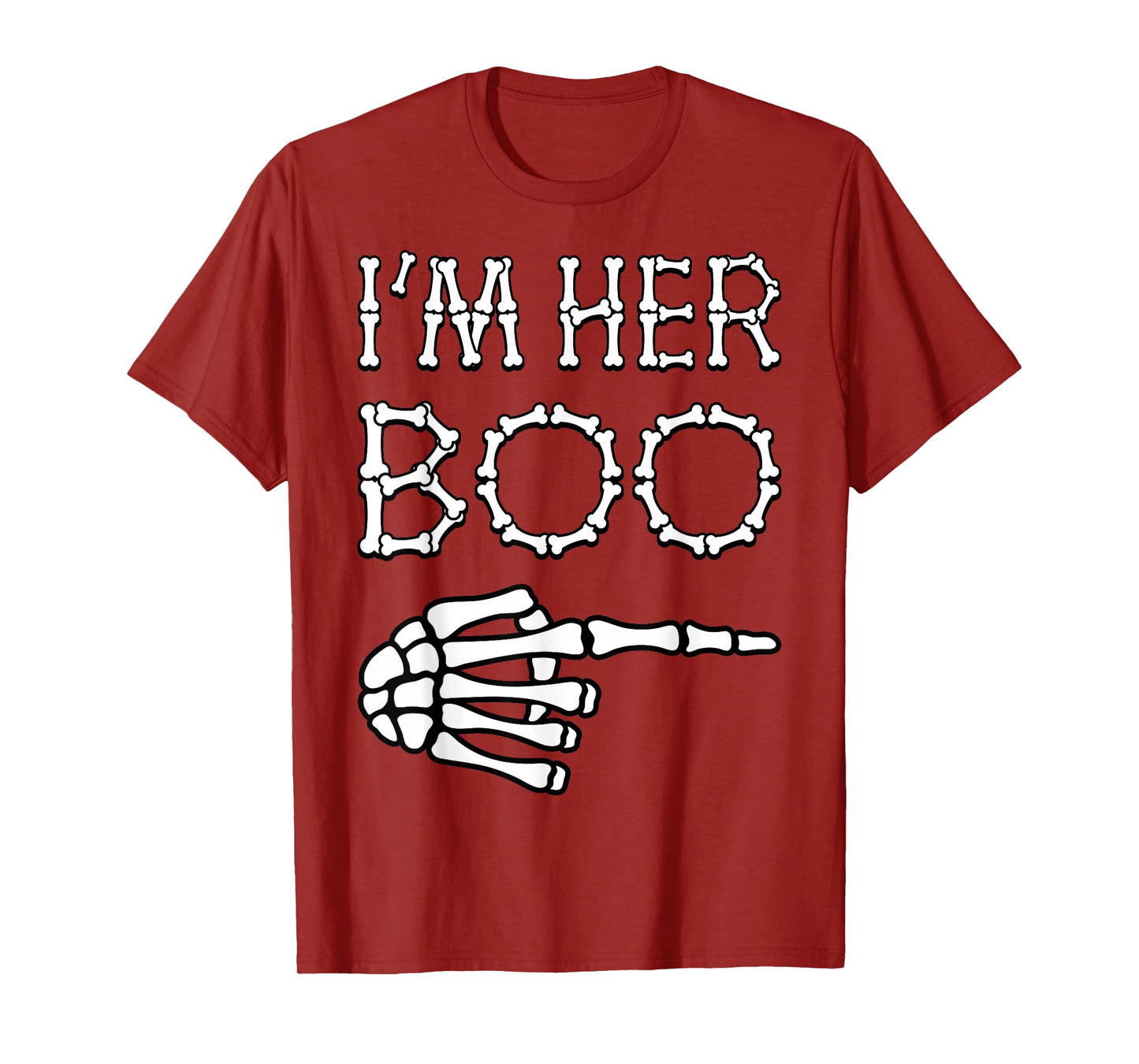 I’m Her Boo I’m His Ghoul Halloween Couples Matching Costume T-Shirt
