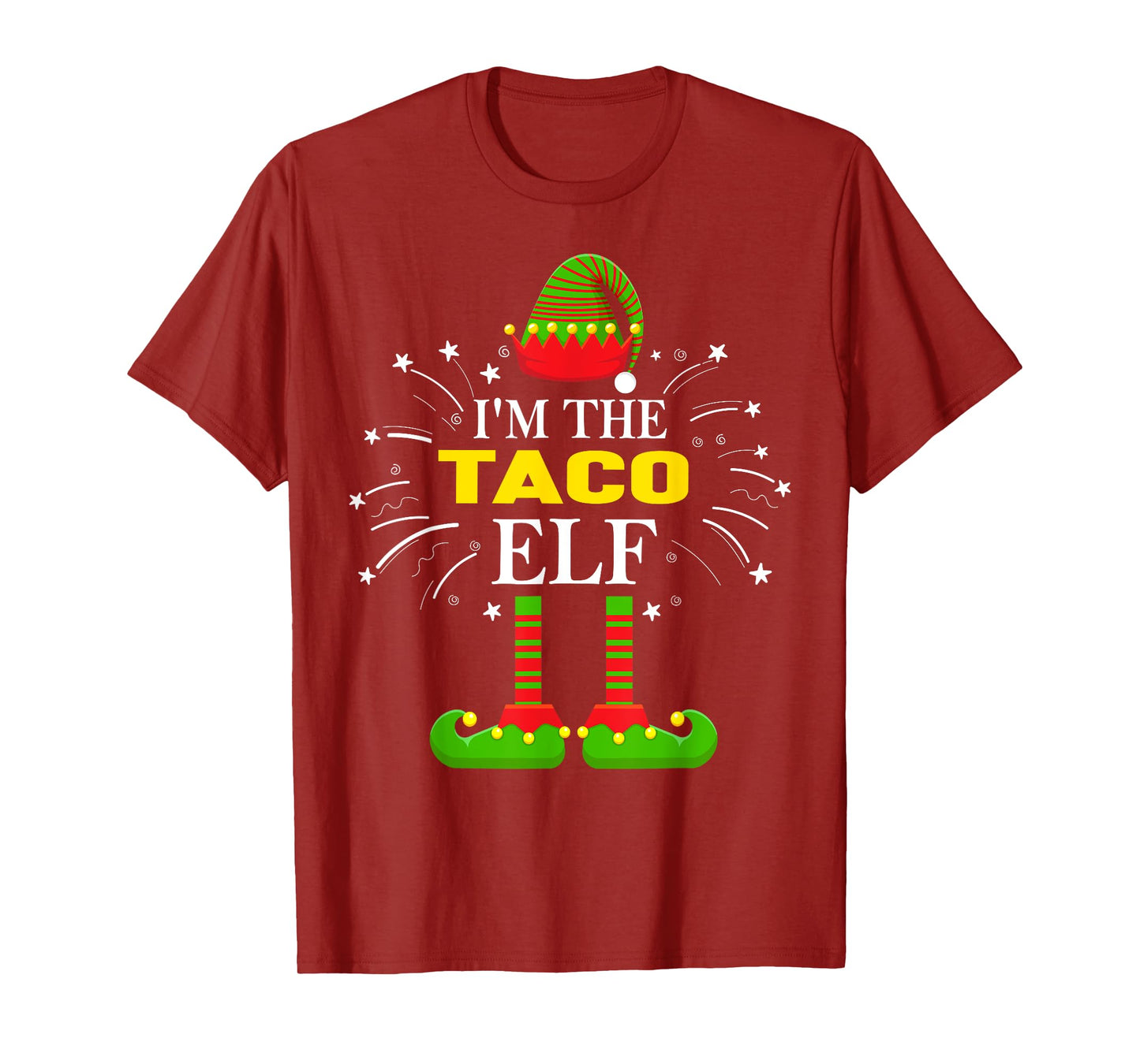 I'm The Taco Elf Matching Funny Family Elf Christmas Gifts T-Shirt