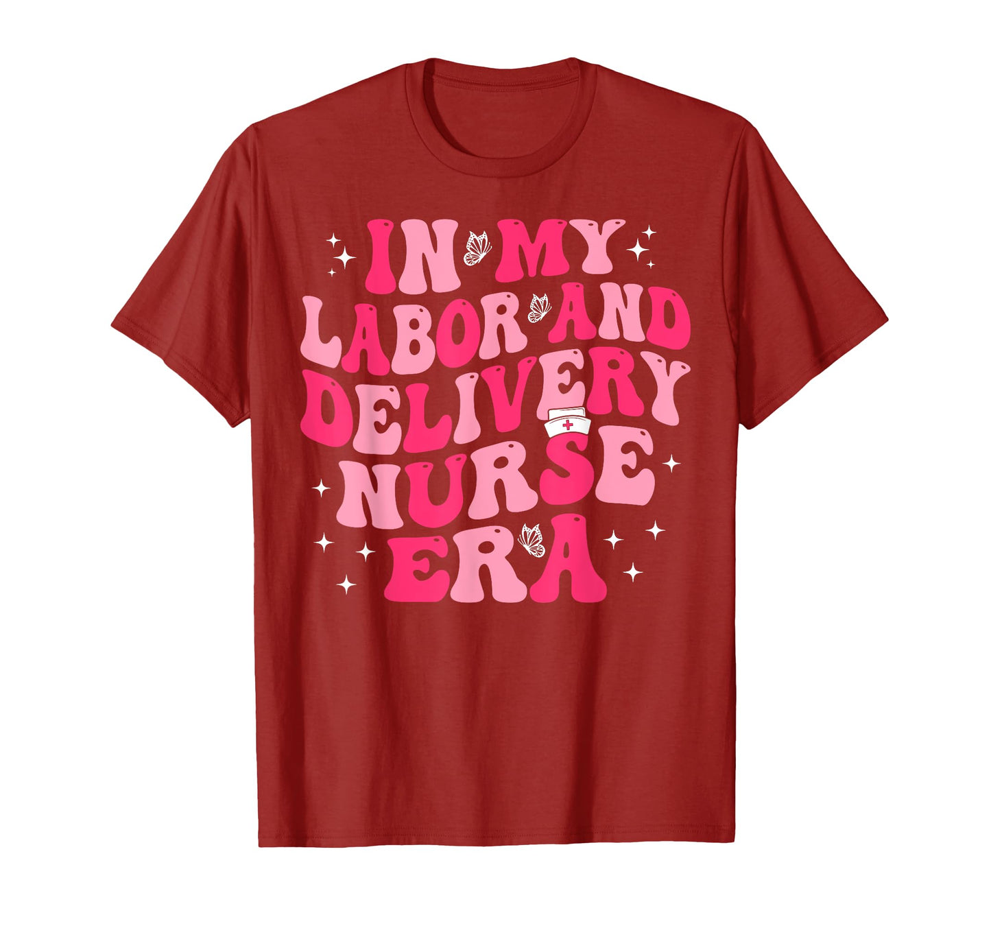 Groovy In My Labor And Delivery Nurse Era L&D Nurse T-Shirt