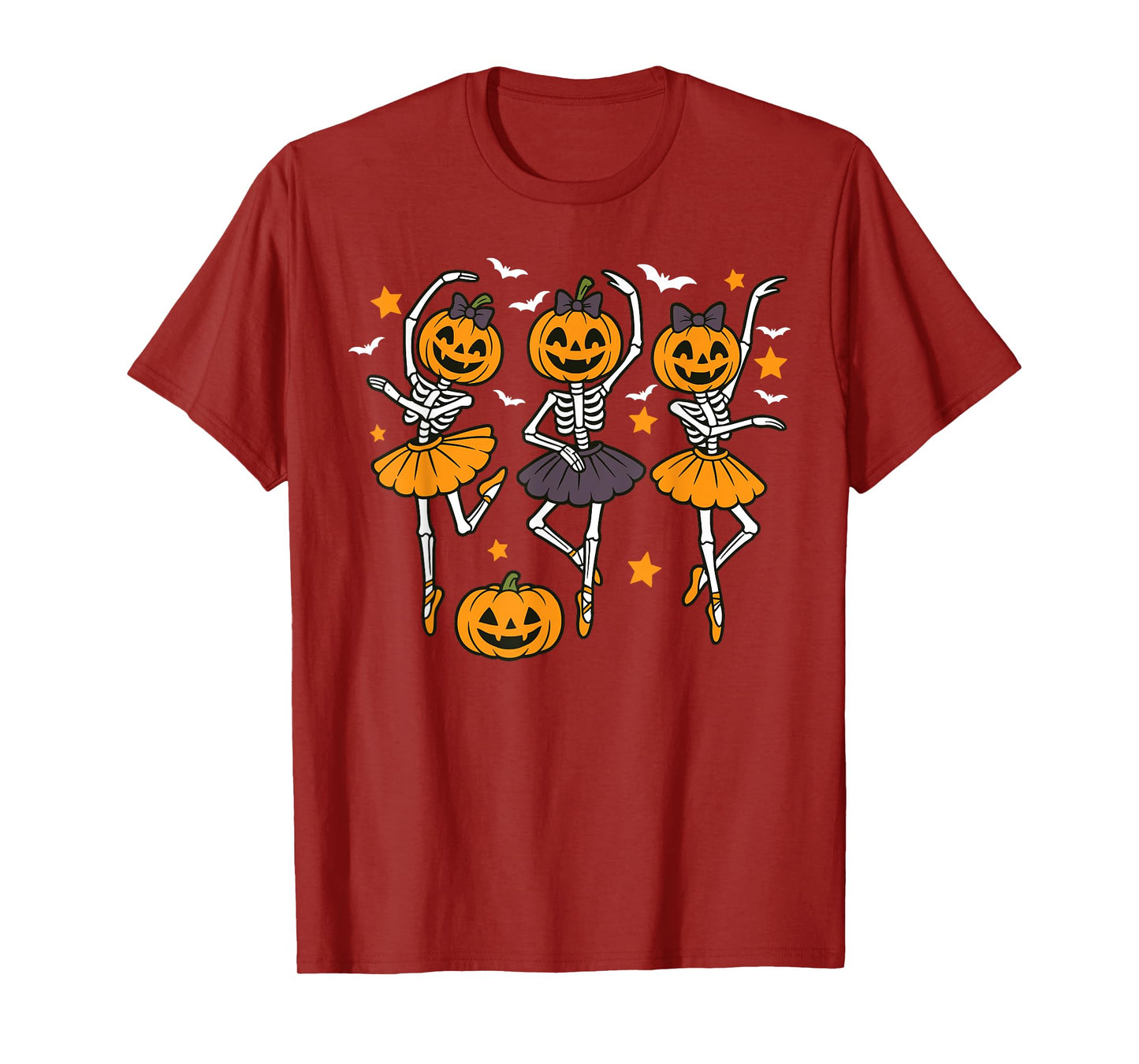 Youth Ballet Halloween Dance for Women Girls Skeleton Kids T-Shirt