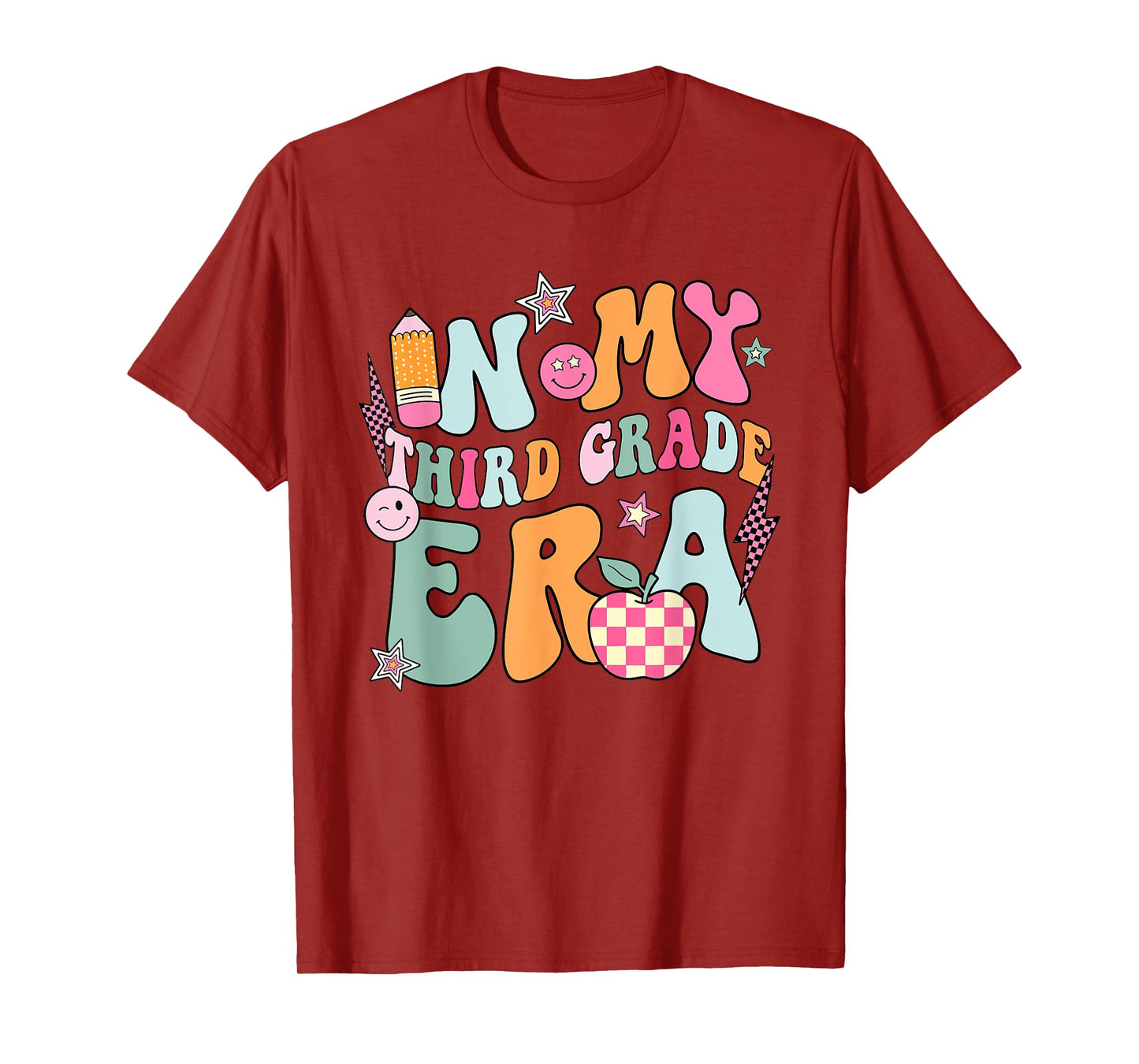 In My Third Grade Era Back To School Retro Groovy 3rd Grade T-Shirt