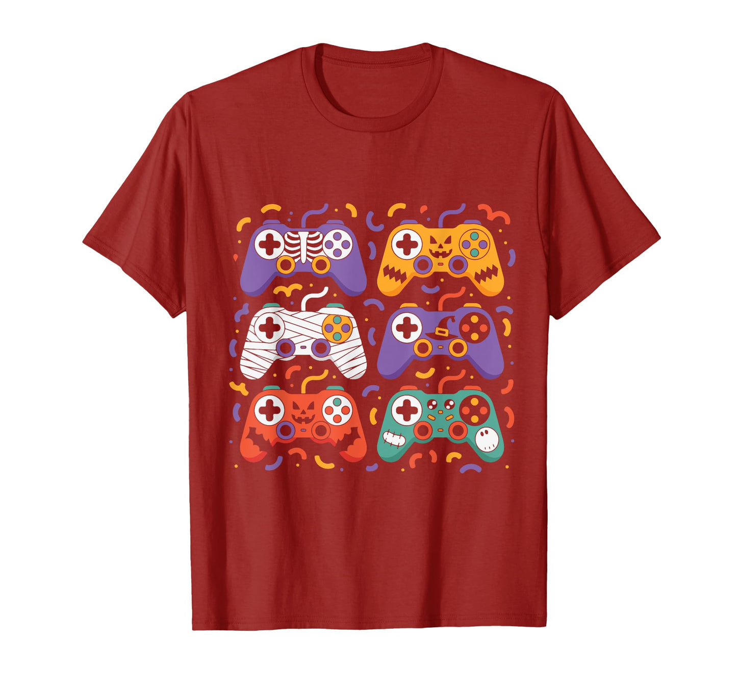 Halloween Skeleton Zombie Gaming Controllers Mummy T-Shirt