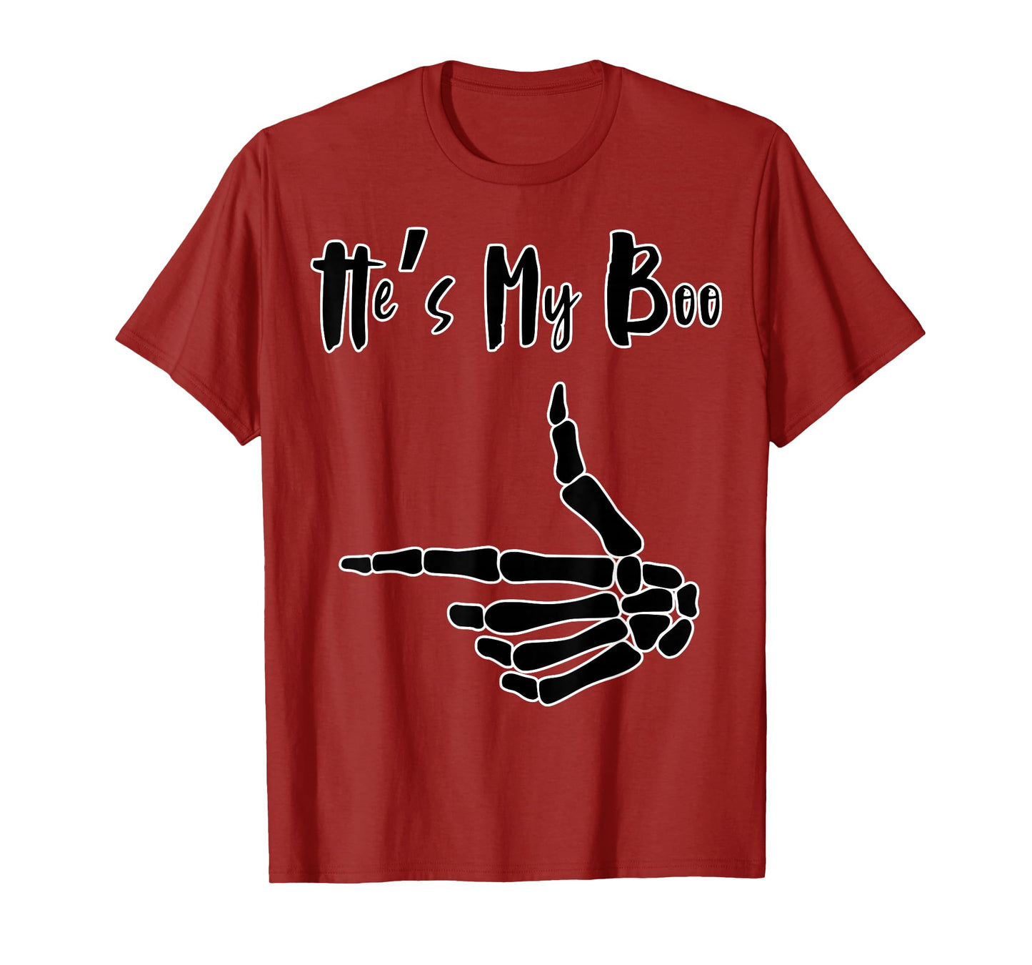 Couple's Halloween He's My Boo Boyfriend Tee T-Shirt