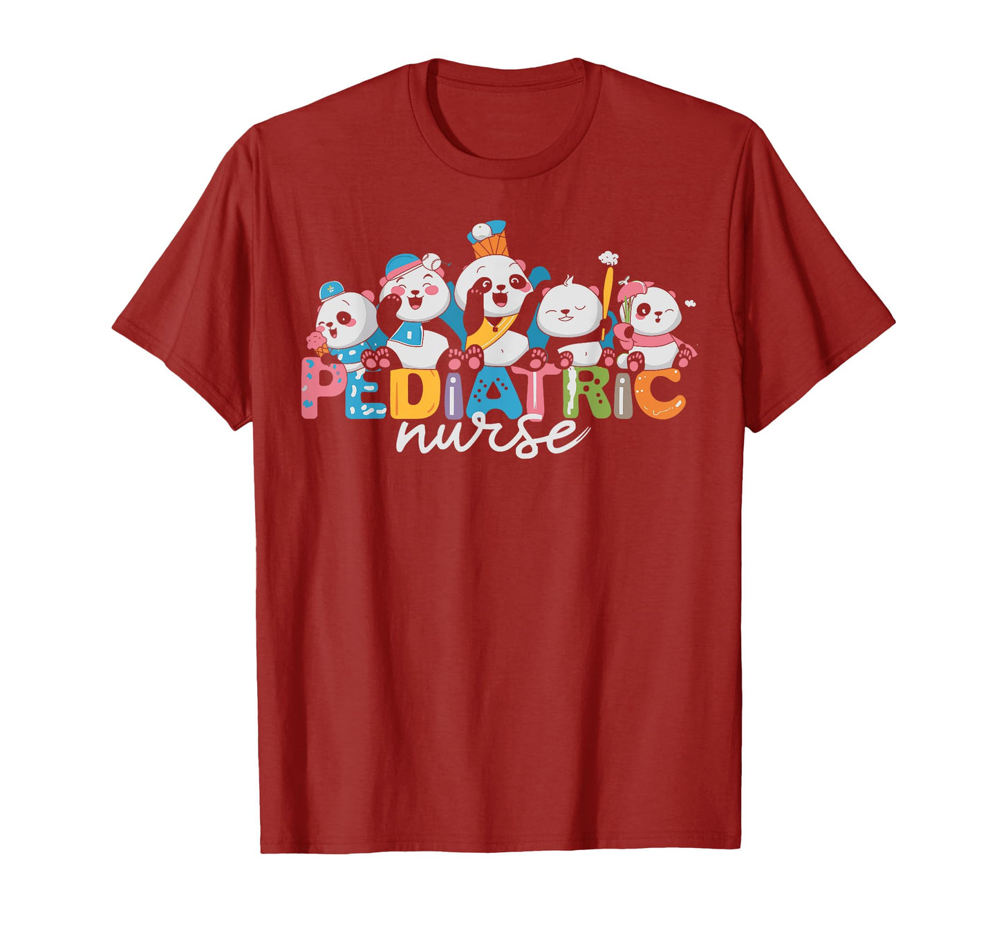 Funny Pediatric Nurse Panda For Picu Or Nicu Pediatrics T-Shirt