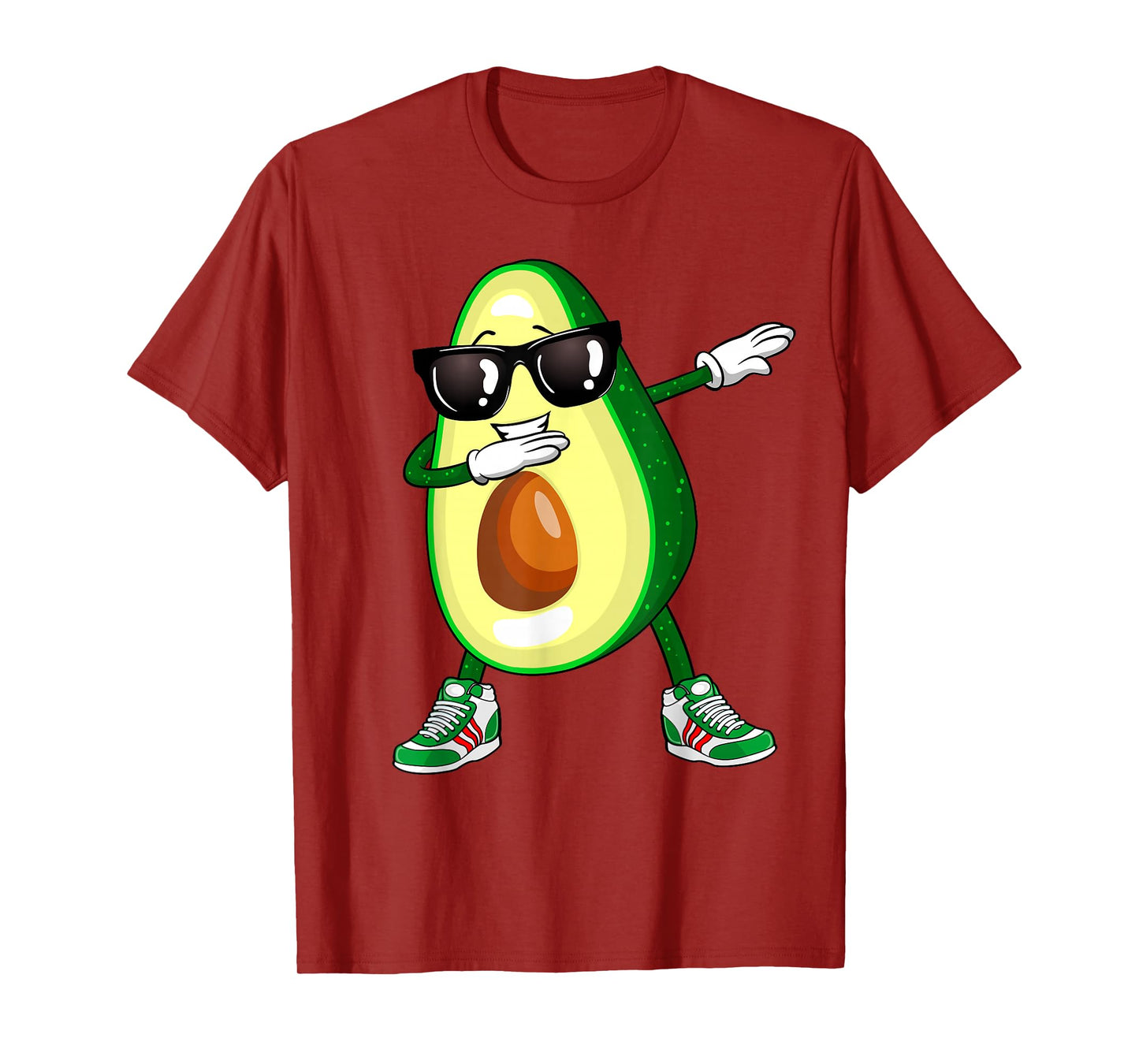 Dabbing Avocado Shirt Funny Vegan Food Lover Tee Kids Women T-Shirt