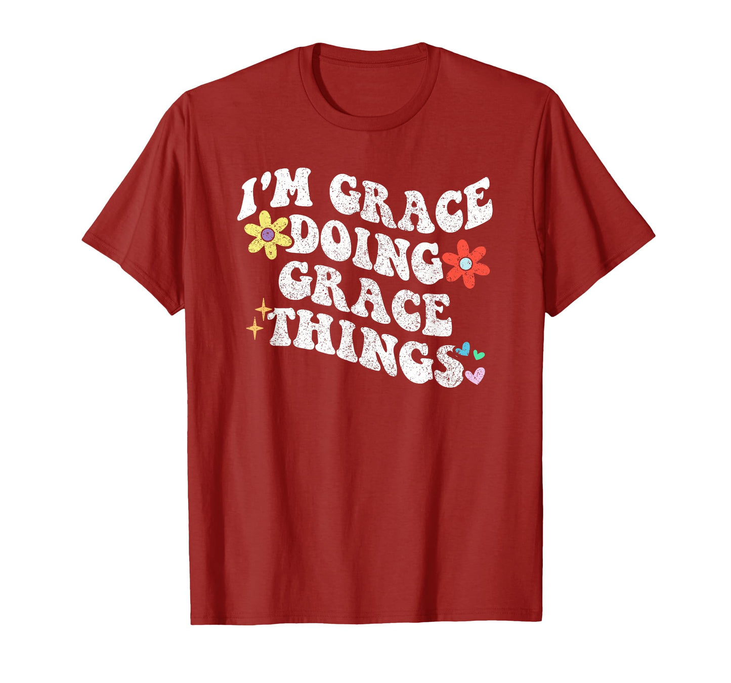 Retro Groovy Im GRACE Doing GRACE Things Funny Mother's Day T-Shirt