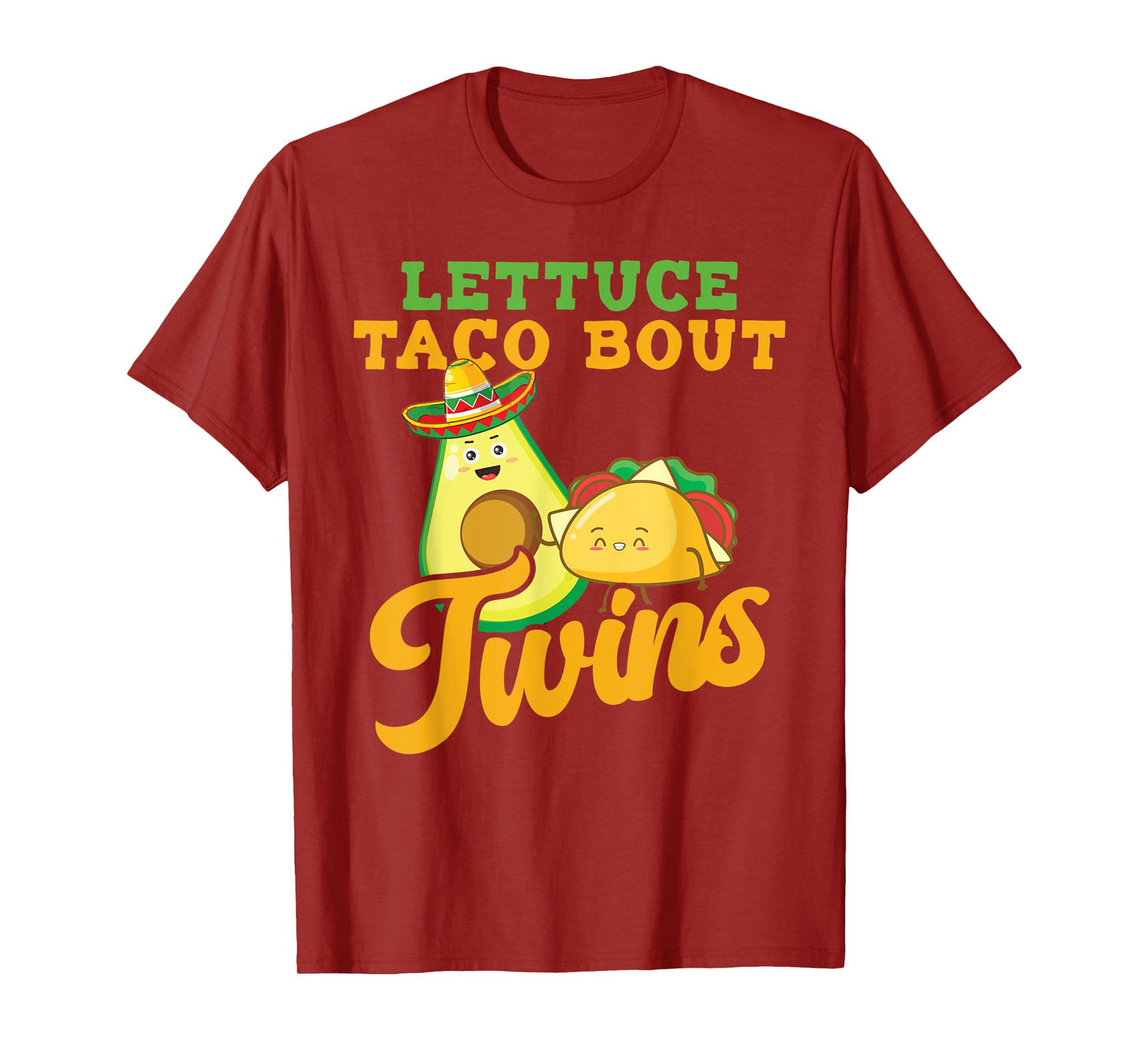 Baby Announcement - Lettuce Taco Bout A Twins T-Shirt