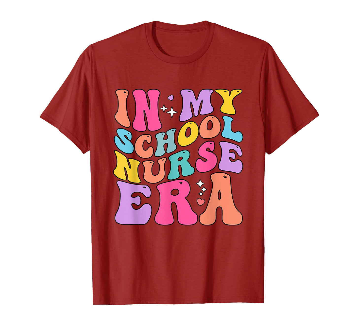In My School Nurse Era Groovy Back To School T-Shirt