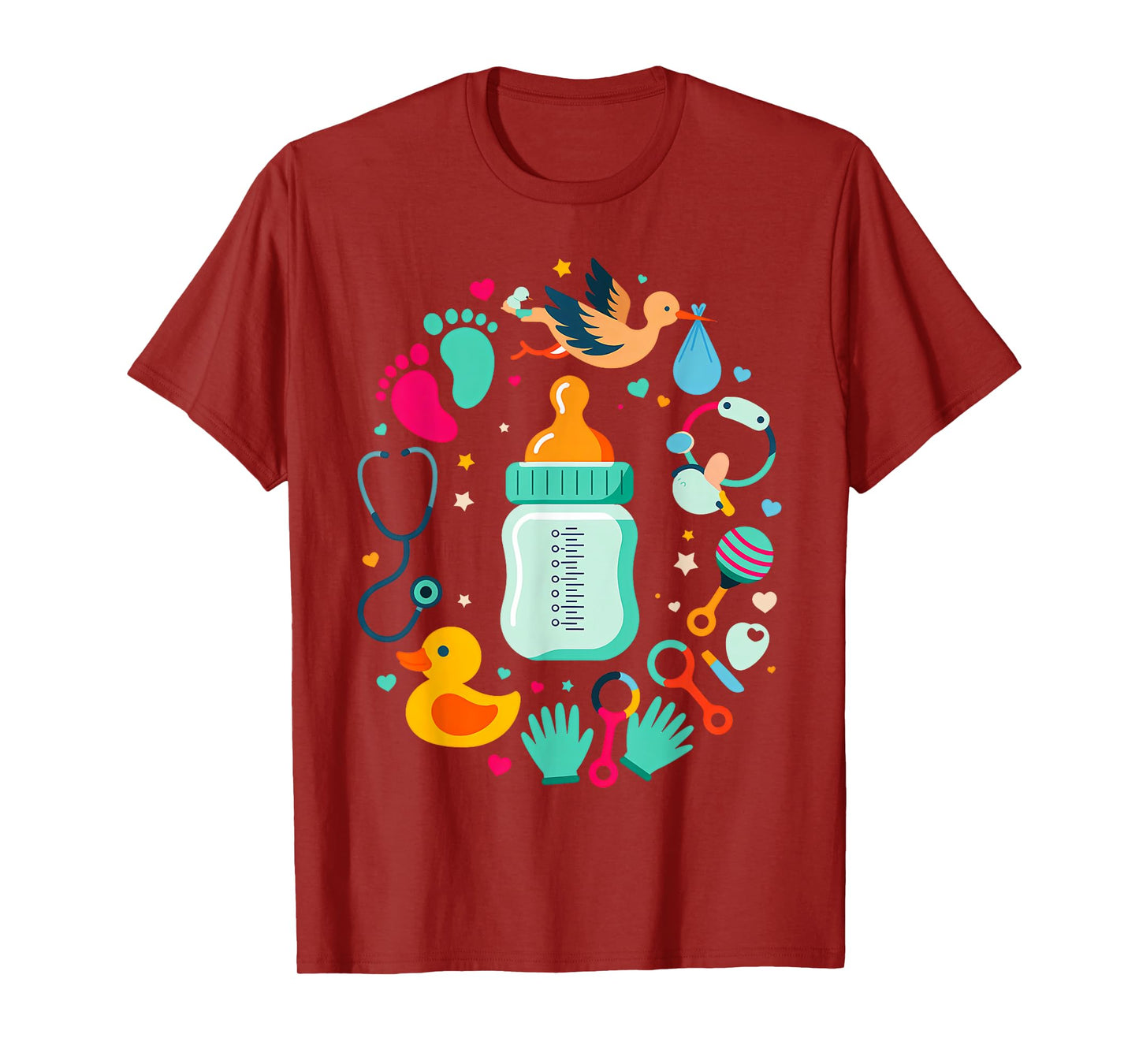 Women Retro Labor And Delivery Nurse Registered Nurse T-Shirt