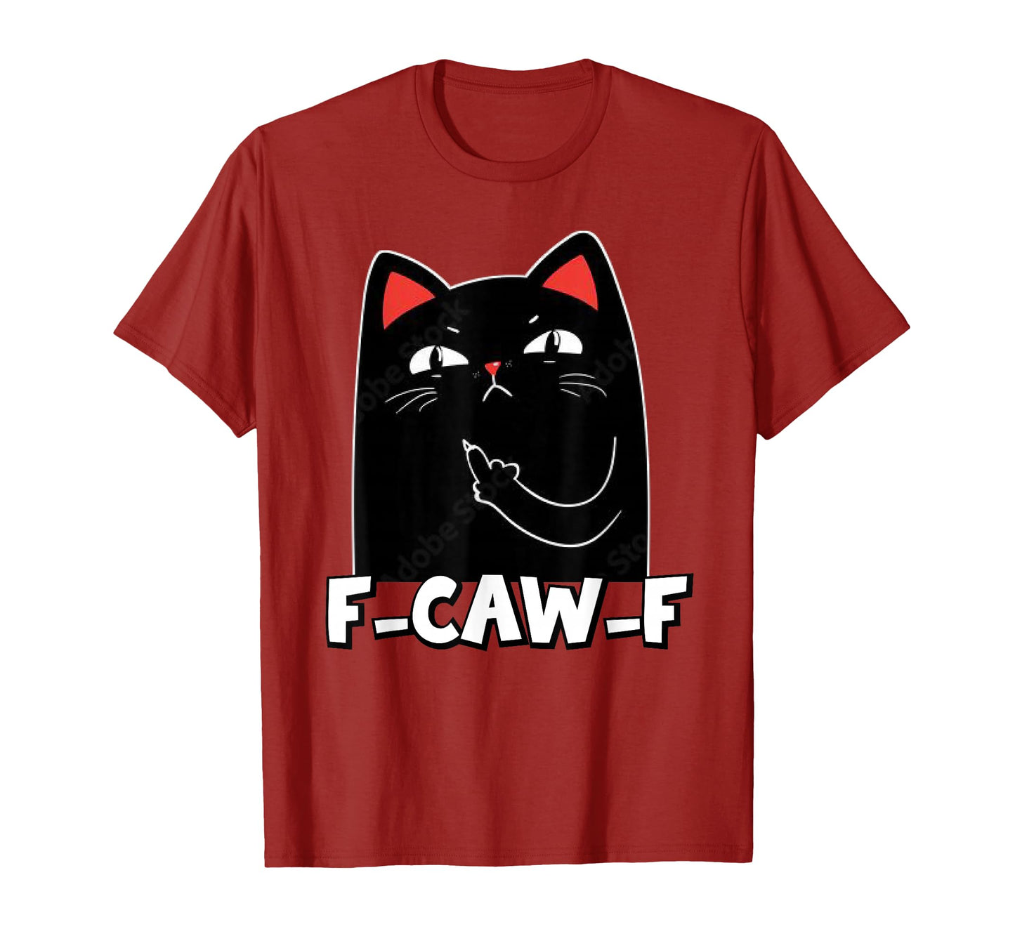 F-Caw-F Funny Cat Humor Quote Rooster Meme Funny cat T-Shirt
