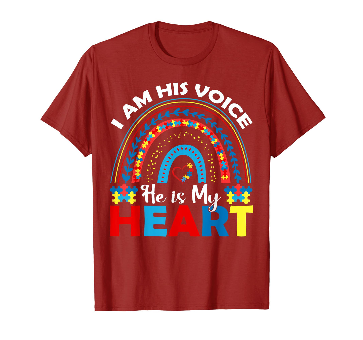 I Am His Voice He Is My Heart T-Shirt