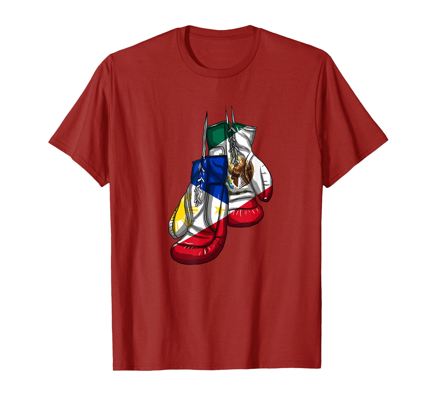 Philippines Mexico Filipino Mexipino Flag Day Mexican Boxing T-Shirt