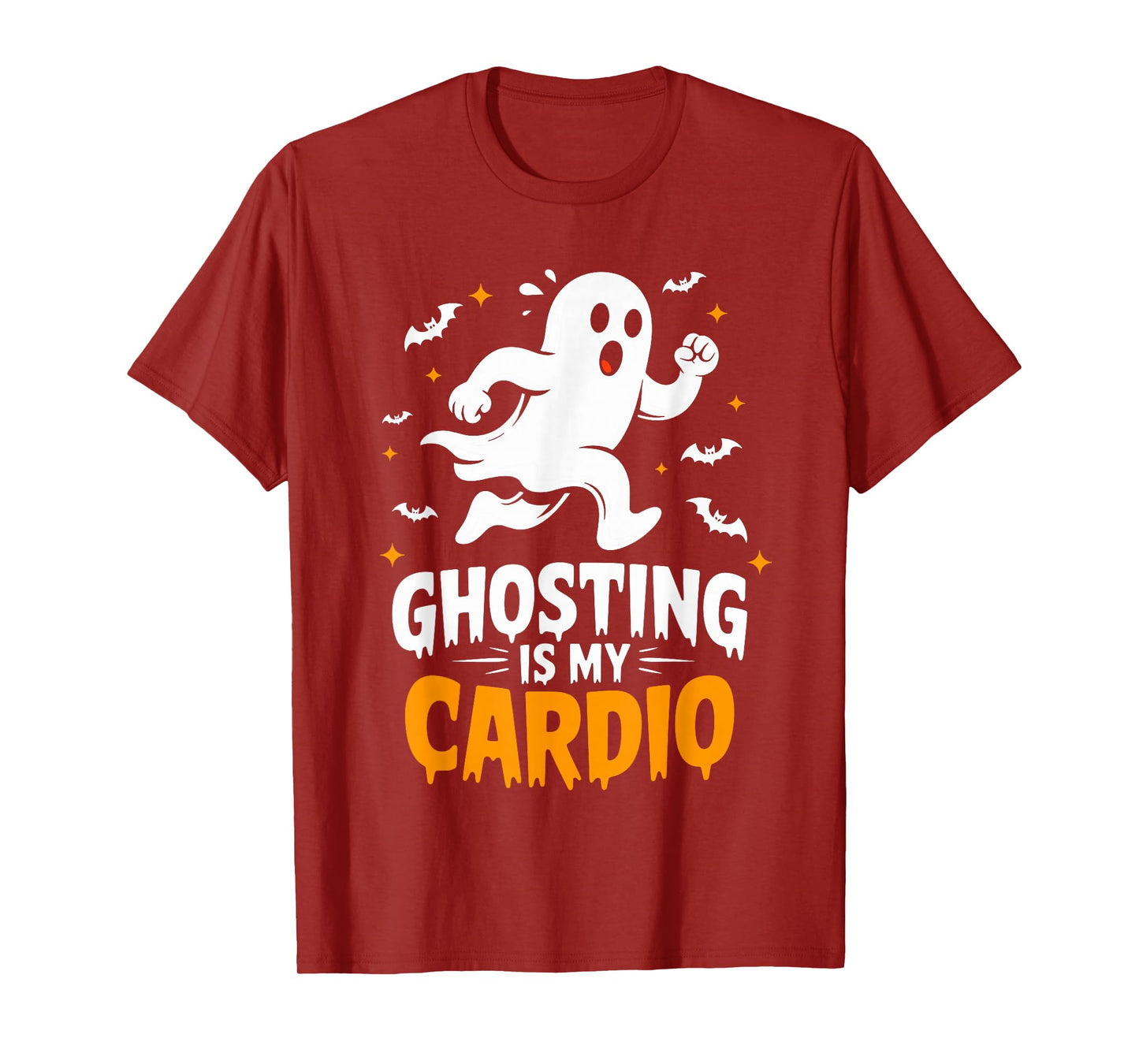 Ghosting is My Cardio Humor Costume Funny Halloween Ghost T-Shirt