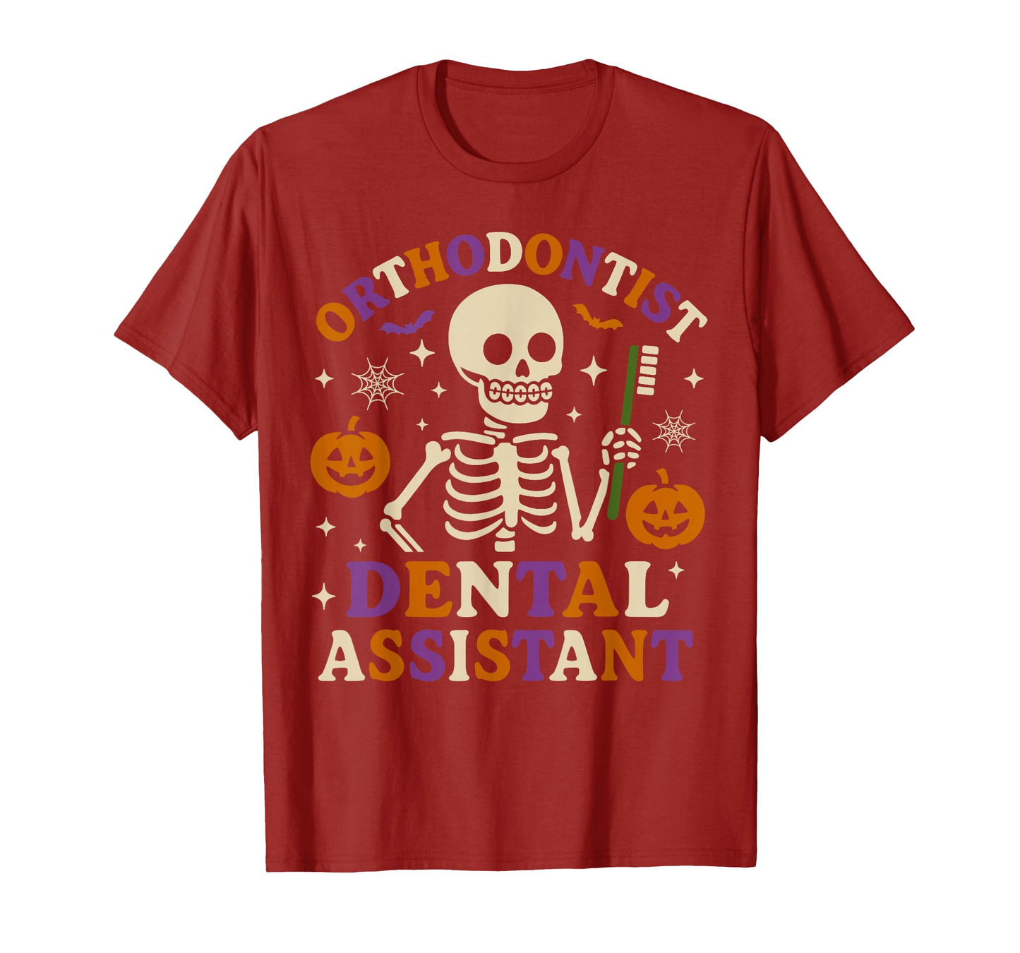 Halloween Orthodontist Orthodontic Dental Assistant Dentist T-Shirt