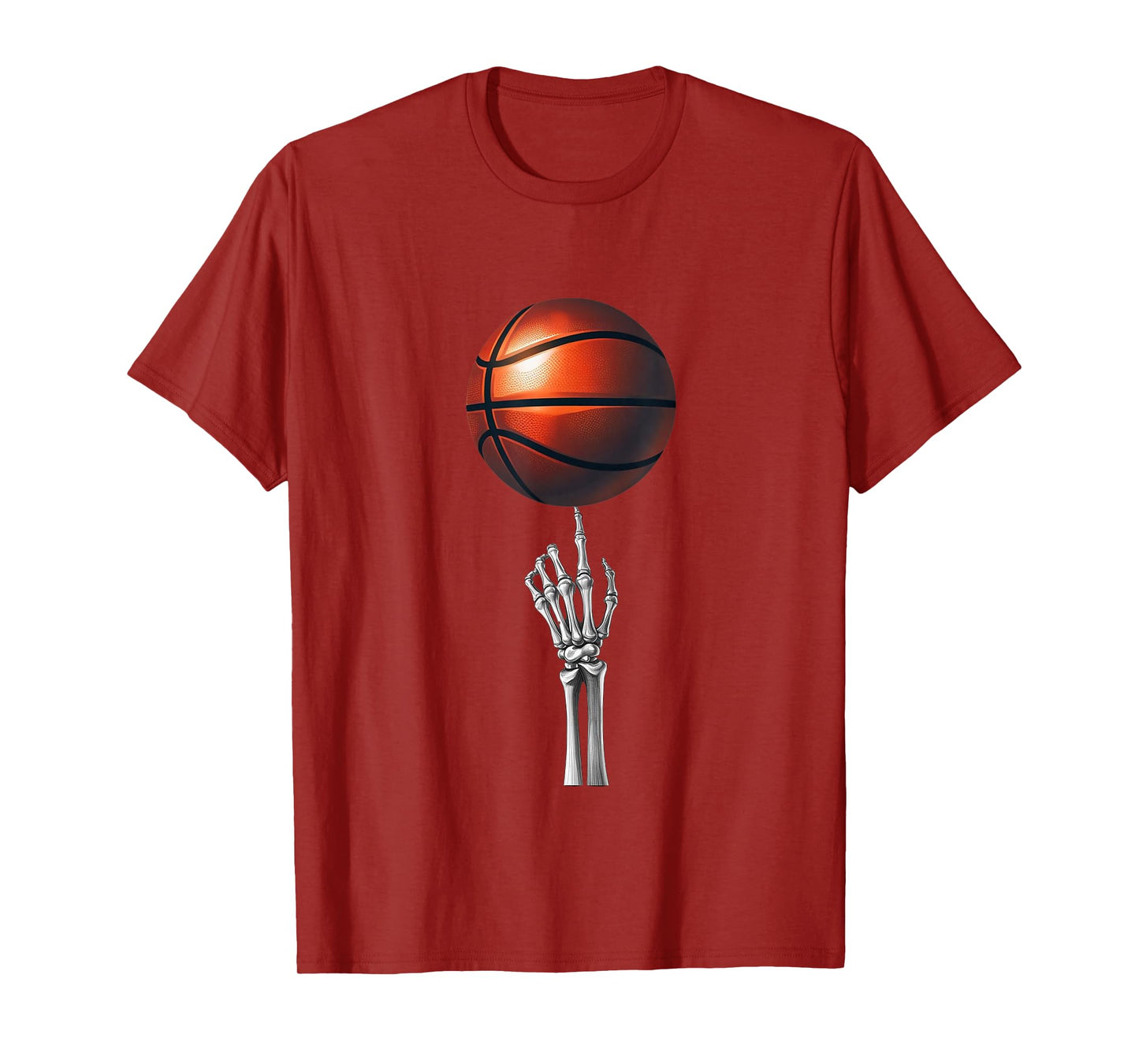 Hand Skeleton Basketball T-Shirt