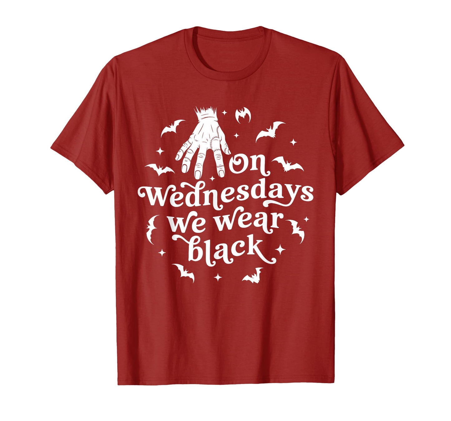 On Wednesdays We Wear Black Gothic Halloween T-Shirt
