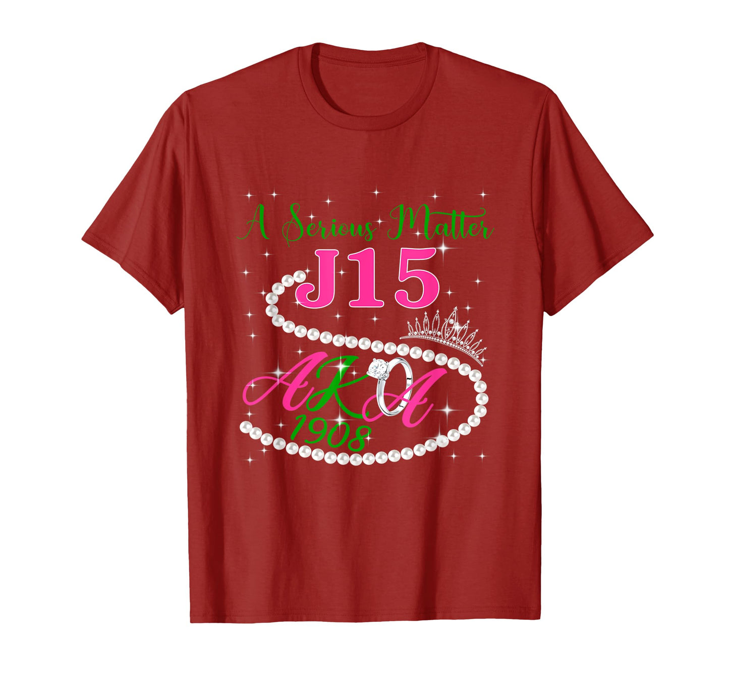 A Serious Matter J15 1.9.0.8 Pink Green AKA Pearl Melanin T-Shirt