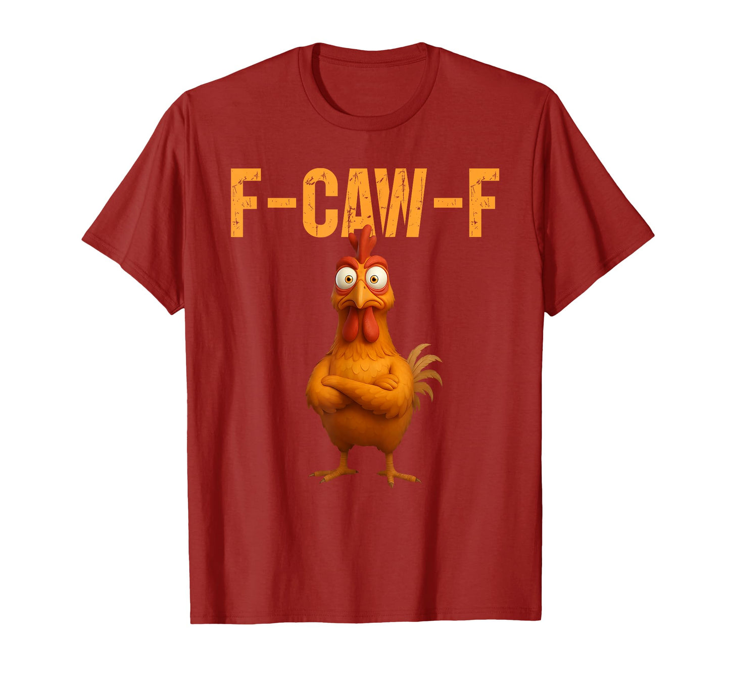 Funny Chicken F-CAW-F Humor FCAWF Chicken Meme Halloween T-Shirt