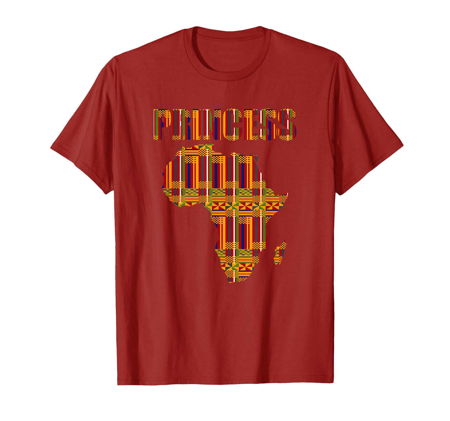 Africa Princess Kente Pattern Juneteenth Africa Princess T-Shirt