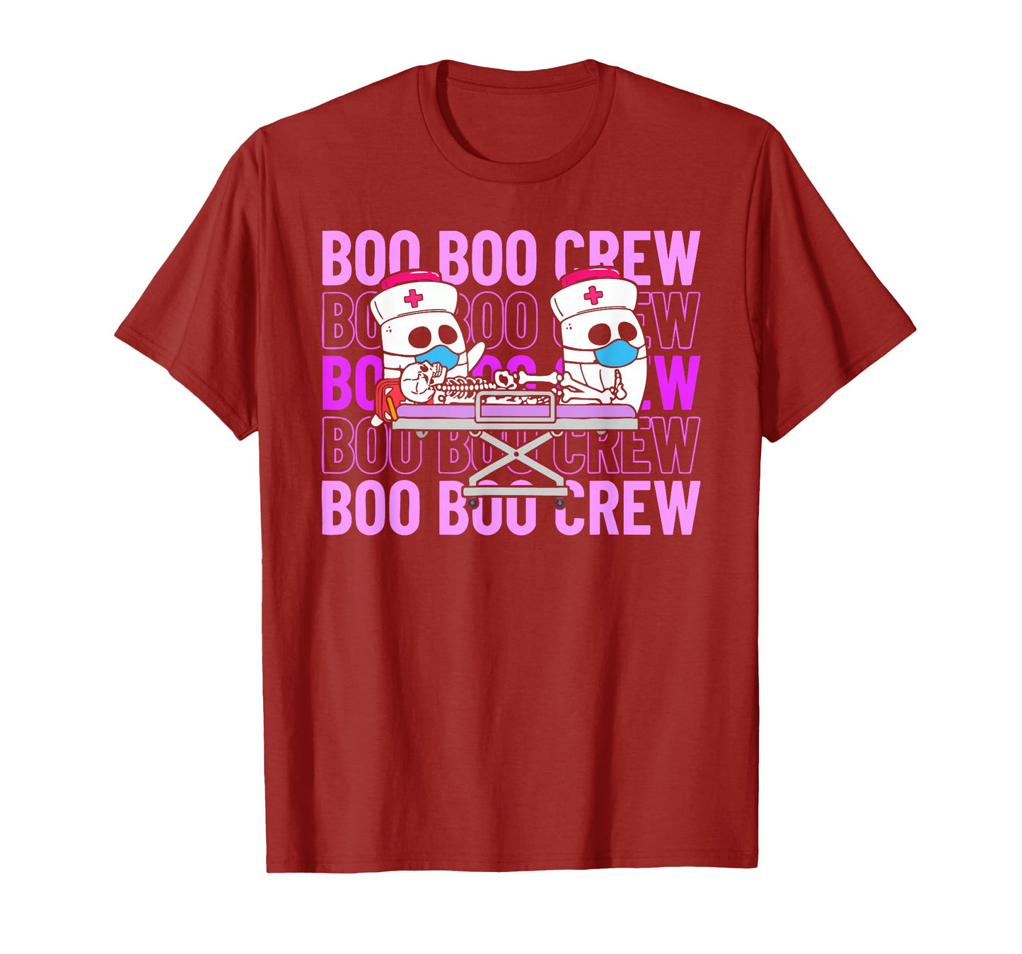 Boo Boo Crew Halloween Nurse Skeleton T-Shirt