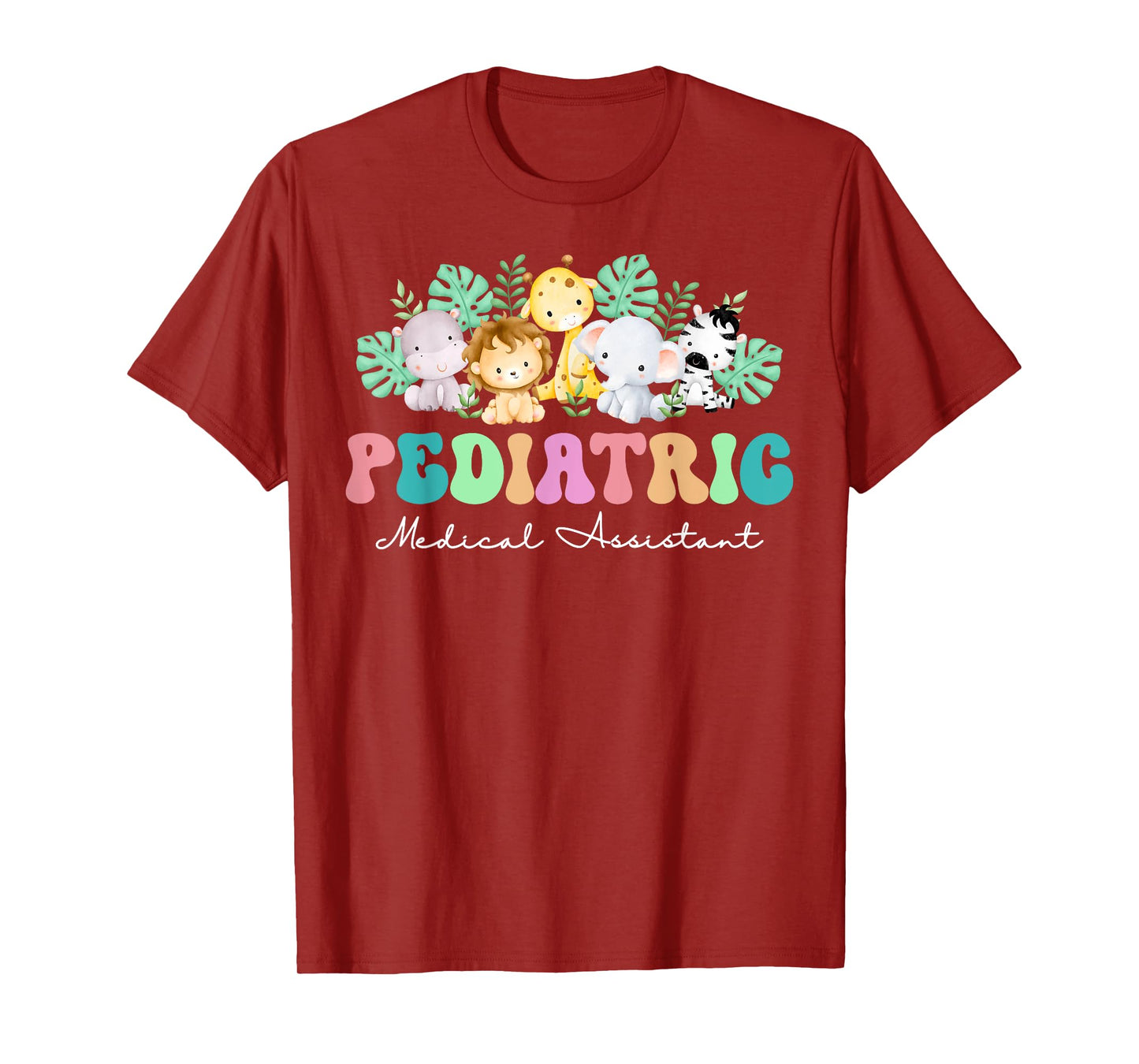 Cute Animal Pediatric Medical Assistant PEDS MA Nurse Grad T-Shirt