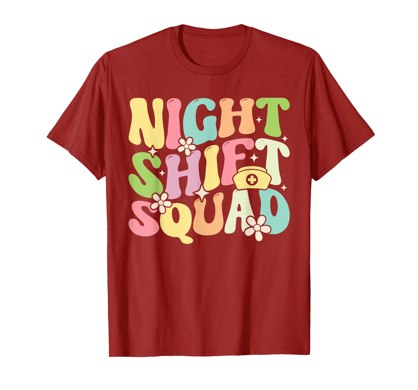 Nursing Rn Lpn Cna Owls Night Shift Squad For Nurse T-Shirt