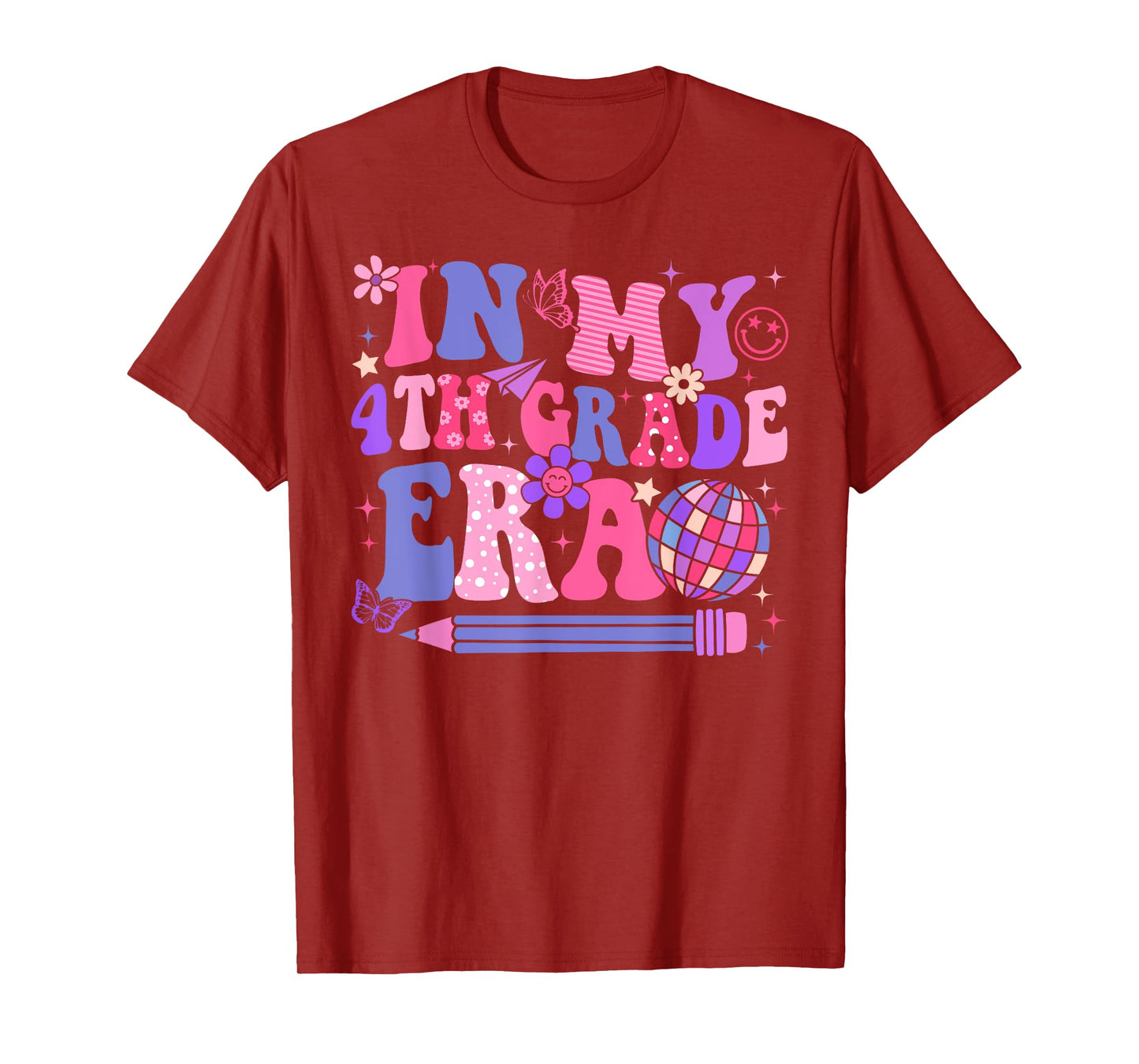 In My 4th Fourth Grade Era Back To School Teacher Women Girl T-Shirt