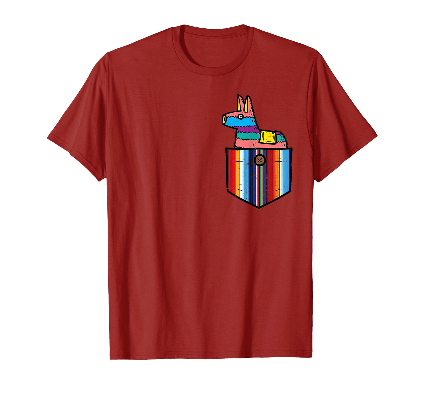 Pocket Pinata Serape Cinco De Mayo Mexican Fiesta Party Kids T-Shirt