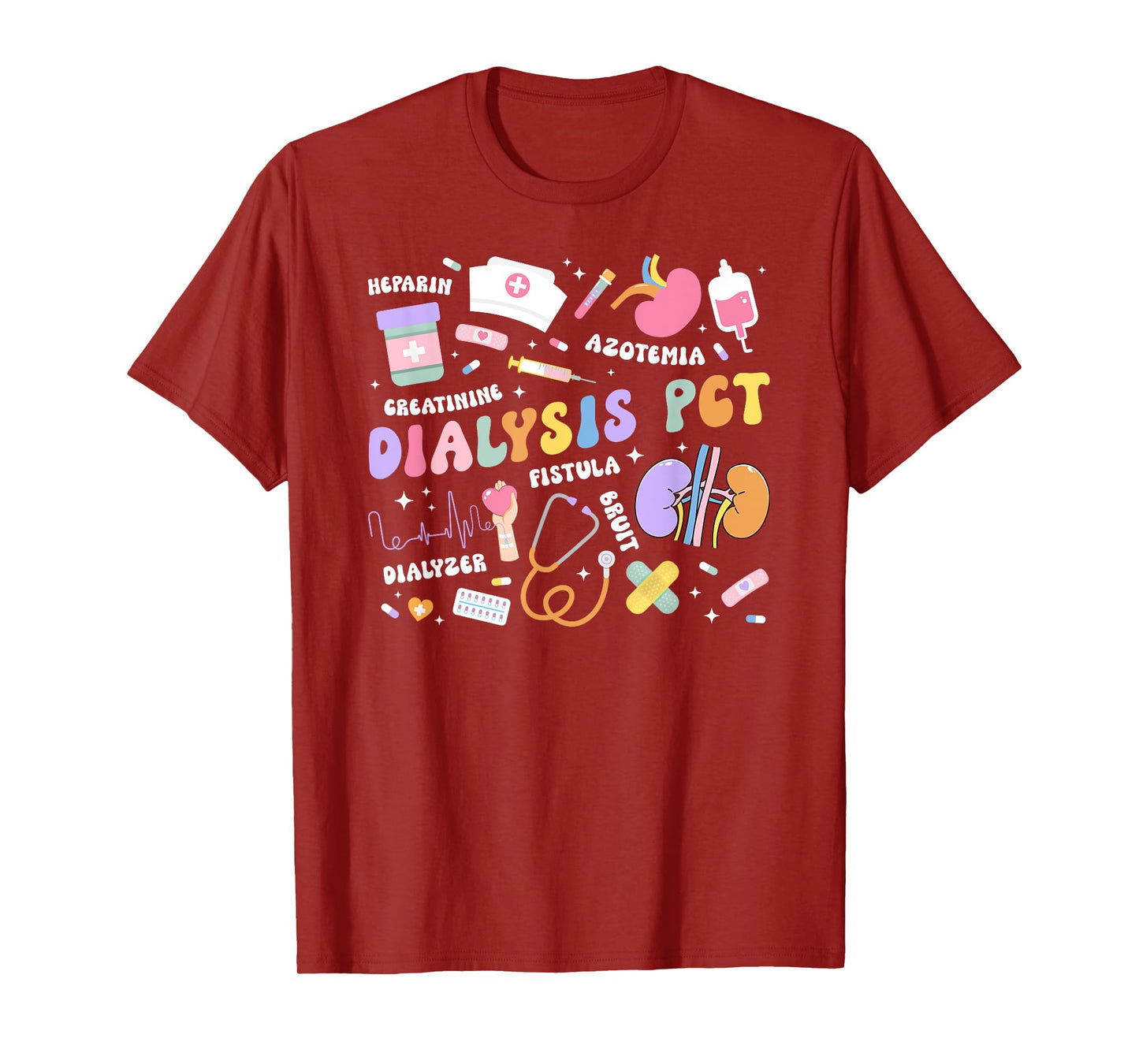 Dialysis PCT Appreciation Groovy Dialysis Patient Care Tech T-Shirt