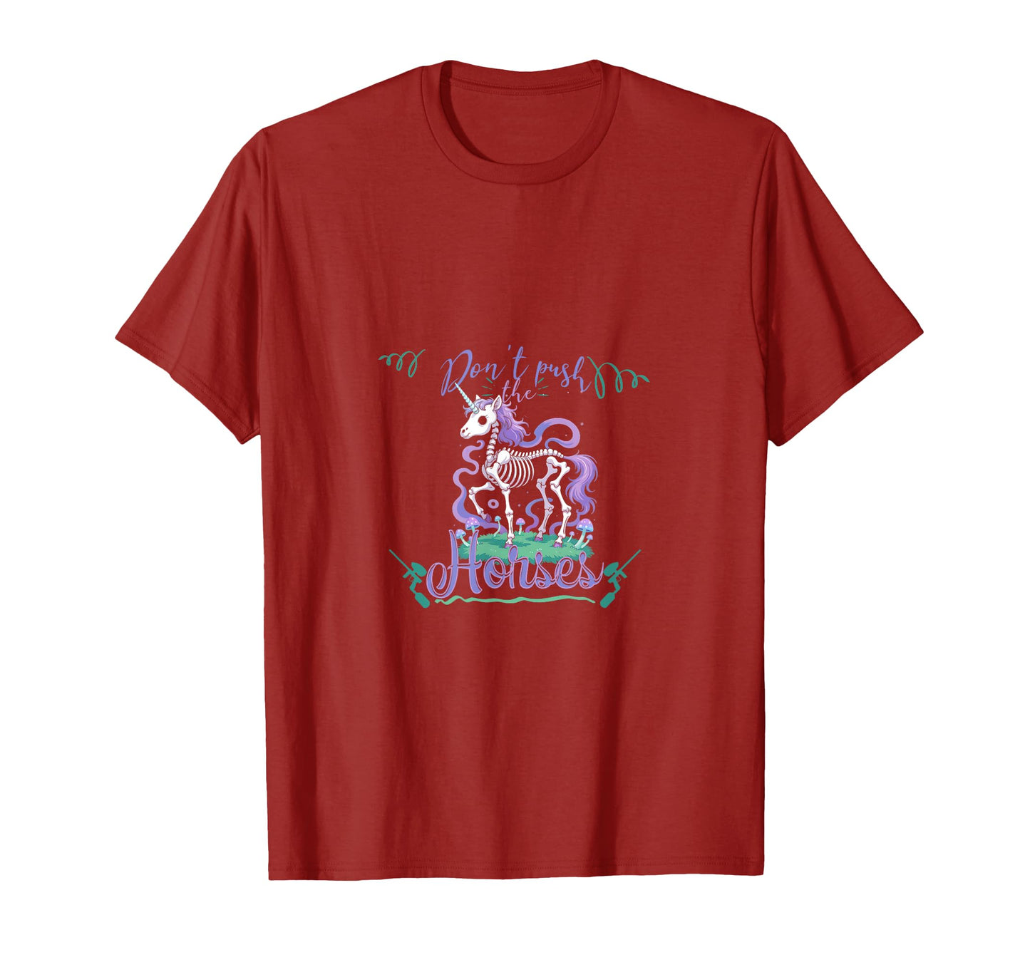 Skeleton Unicorn Paintball Halloween & Day of Dead T-Shirt