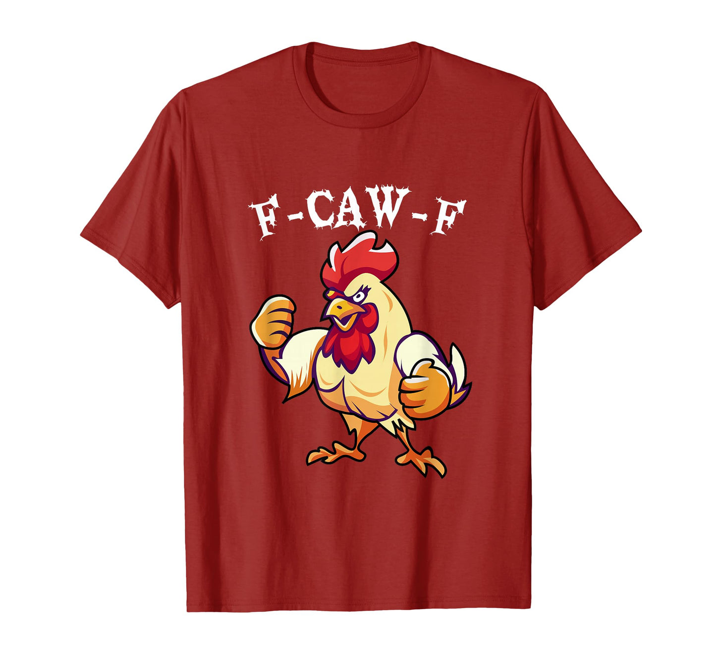 F-CAW-F Funny Halloween Adult Chicken T-Shirt