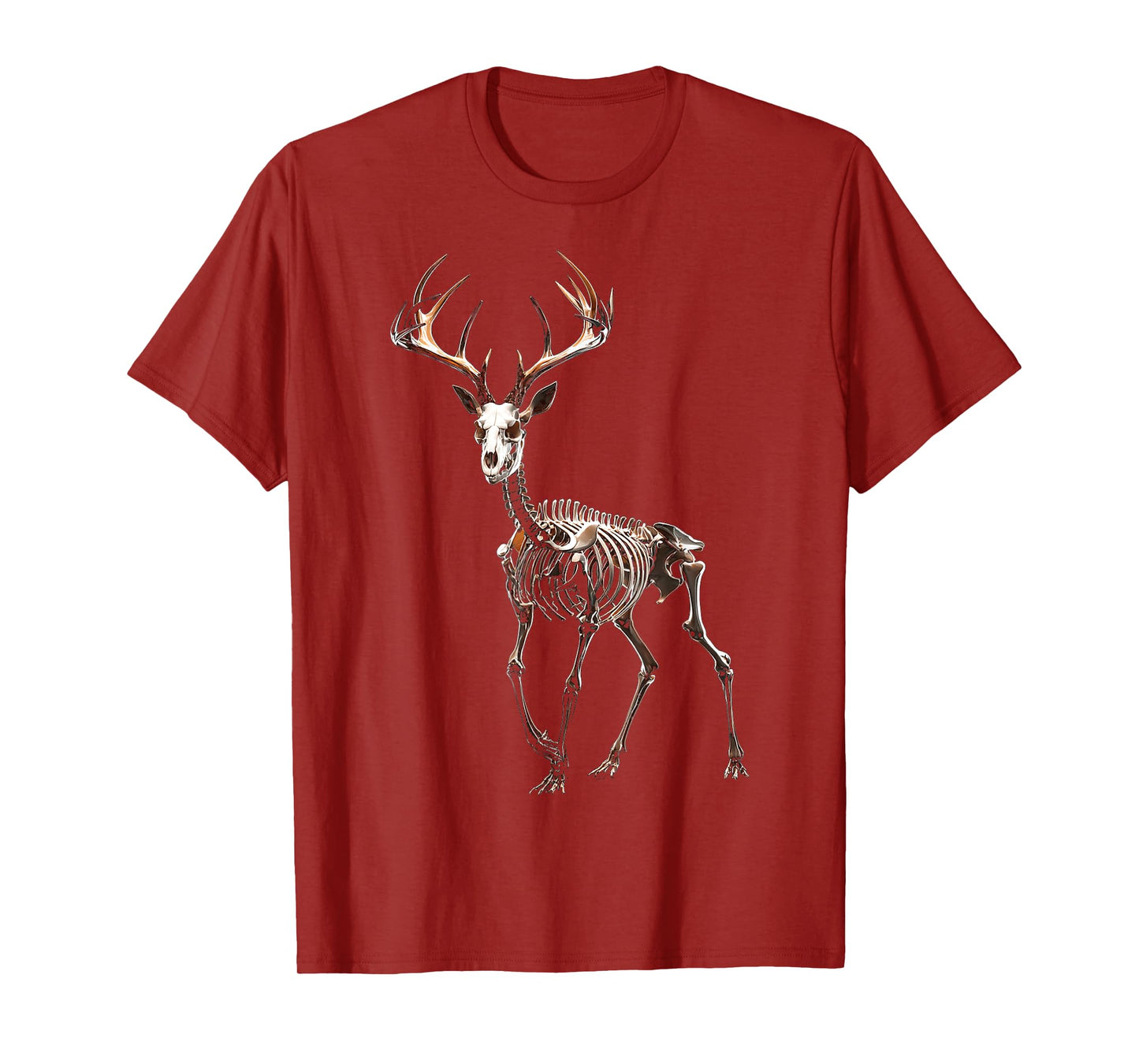 Halloween Skeleton Deer Graphic Portrait Animal Halloween T-Shirt