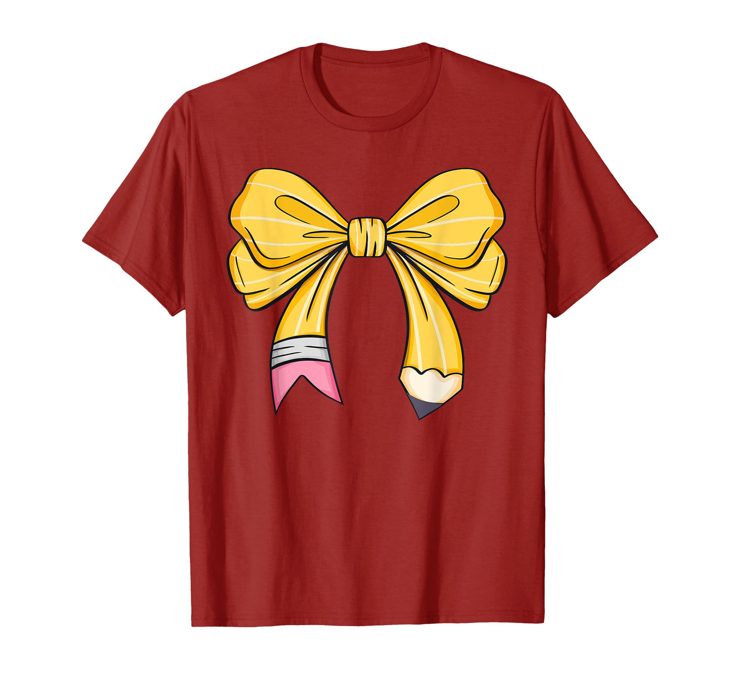 Teacher Student Coquette Bow Pencil First Day Back To School T-Shirt