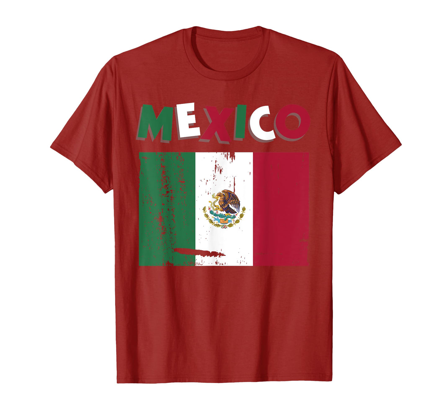Mexico Vintage Mexican Flag Pride Hat Jersey T-Shirt