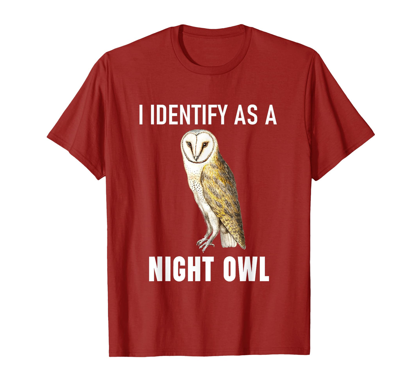 Funny Anti-Morning Person I Identify As A Night Owl T-Shirt