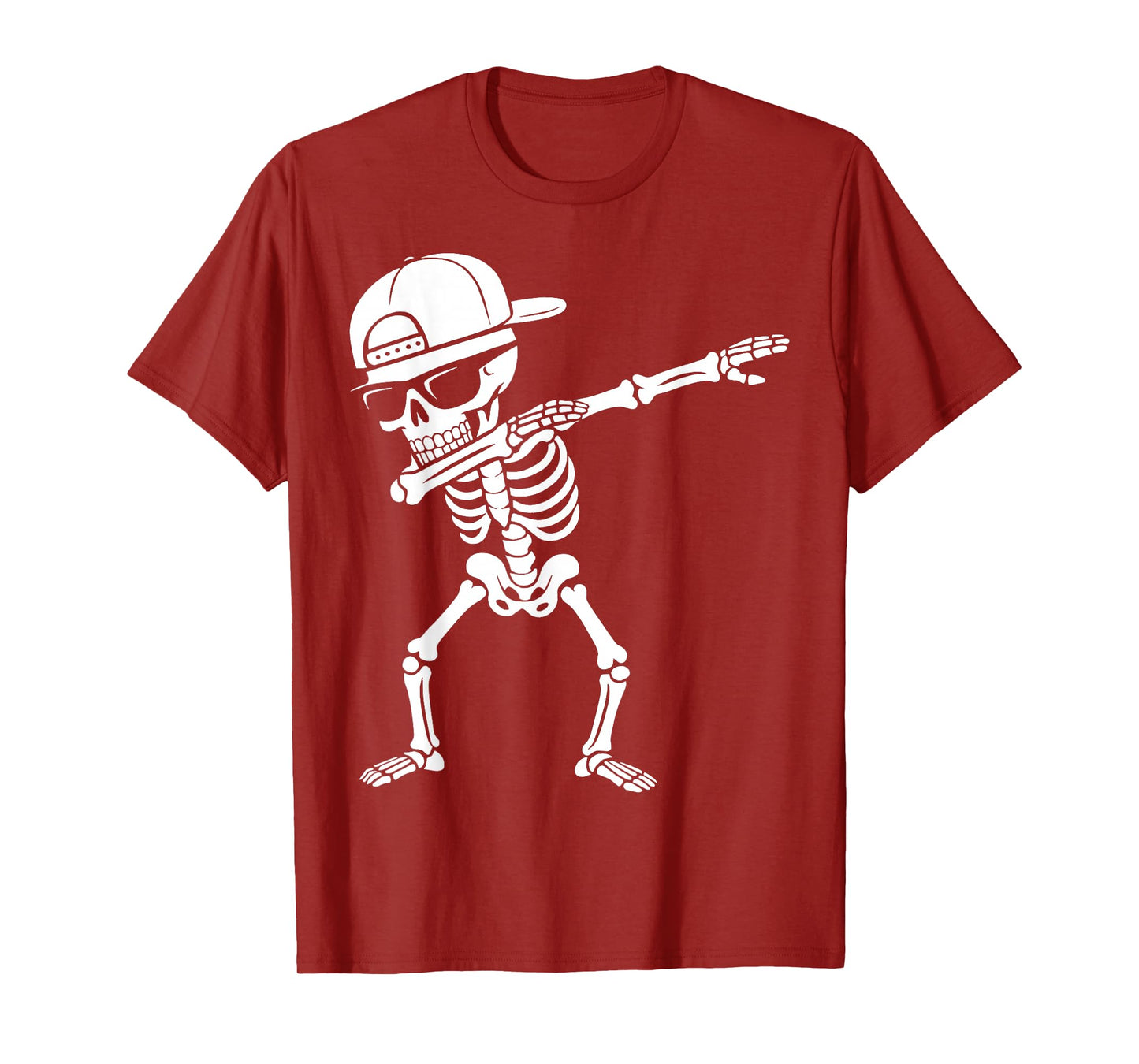 Dabbing Skeleton Halloween Costume Skull Rib Cage Dab Dance T-Shirt