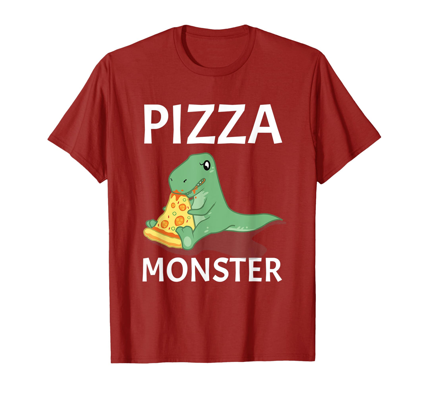 Dinosaur Pizza Monster T-Shirt. Italian Cheese Cooking