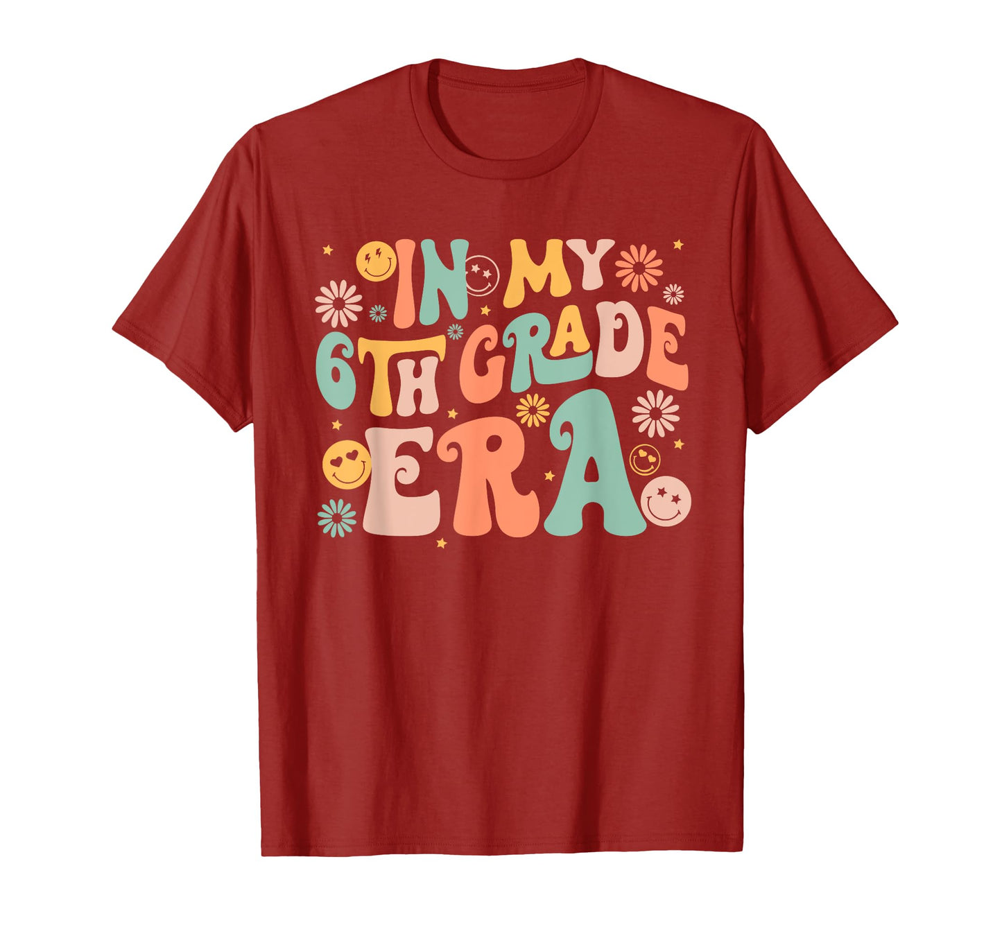 In My Sixth Grade Era Retro 6th Grade Back to School T-Shirt