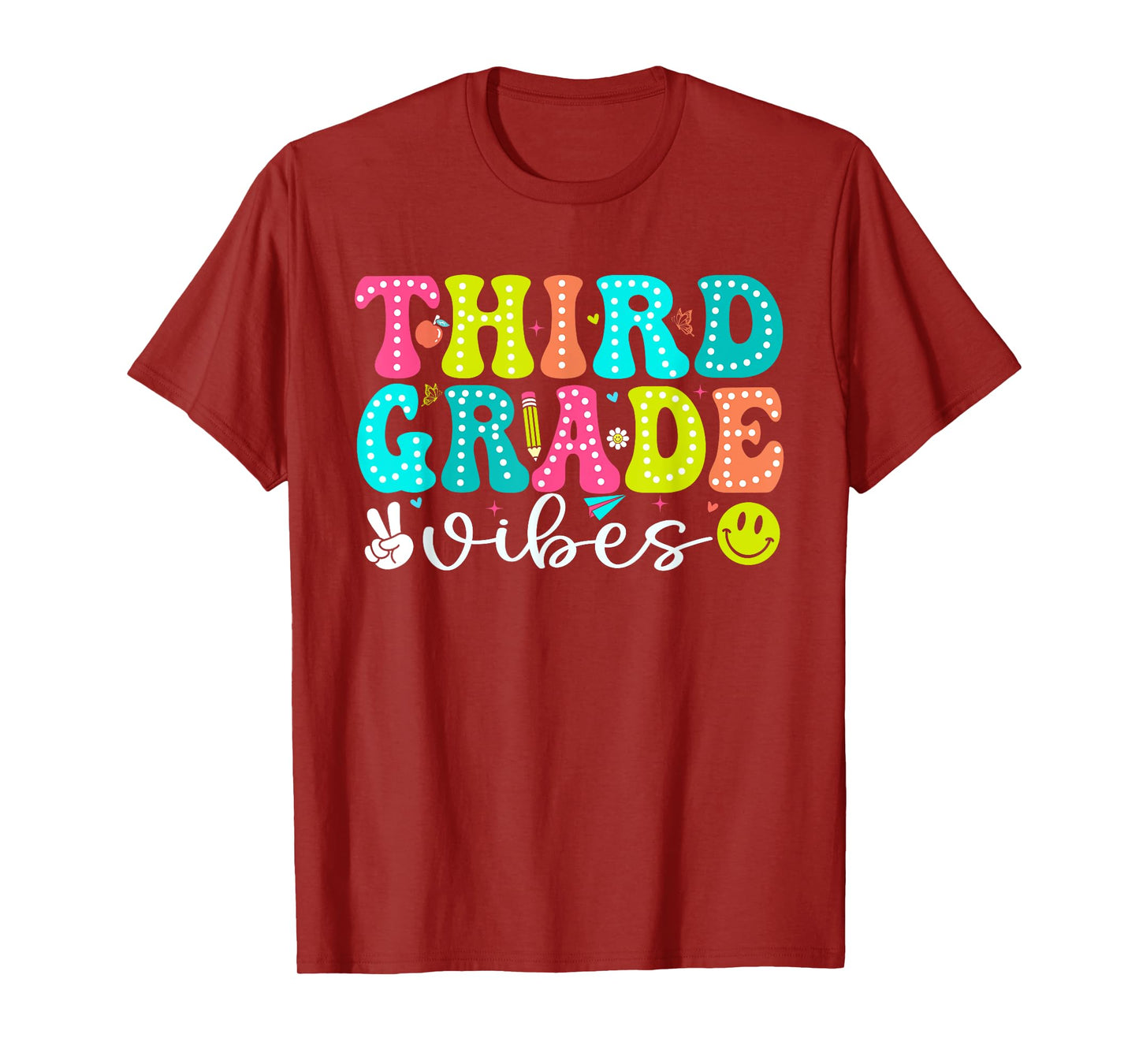 Third Grade Vibes Shirt 3rd Grade Teacher 1st Day of School T-Shirt