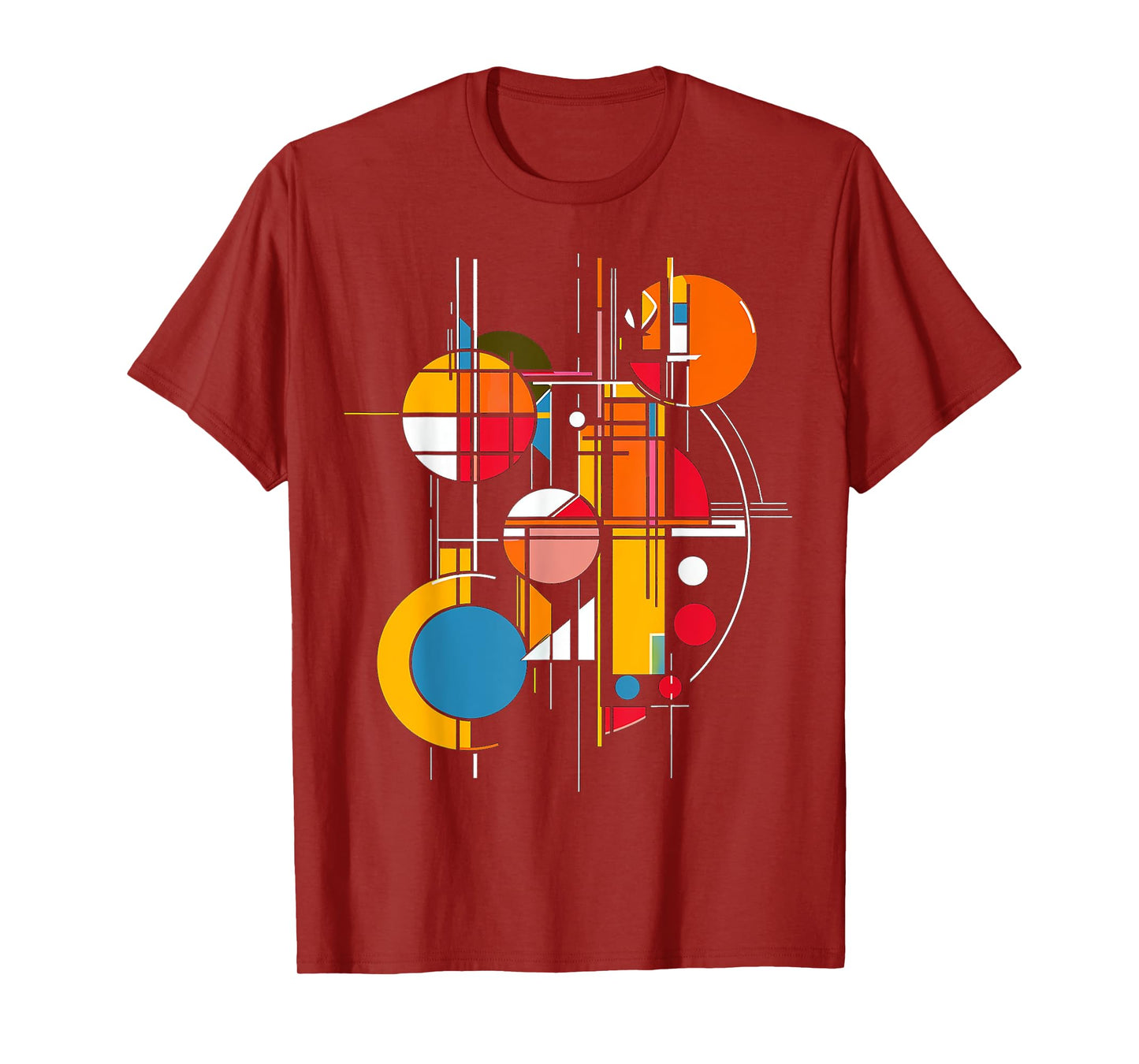 @rtY Abstract Geometric Colorful Artwork Graphic T-Shirt, Small