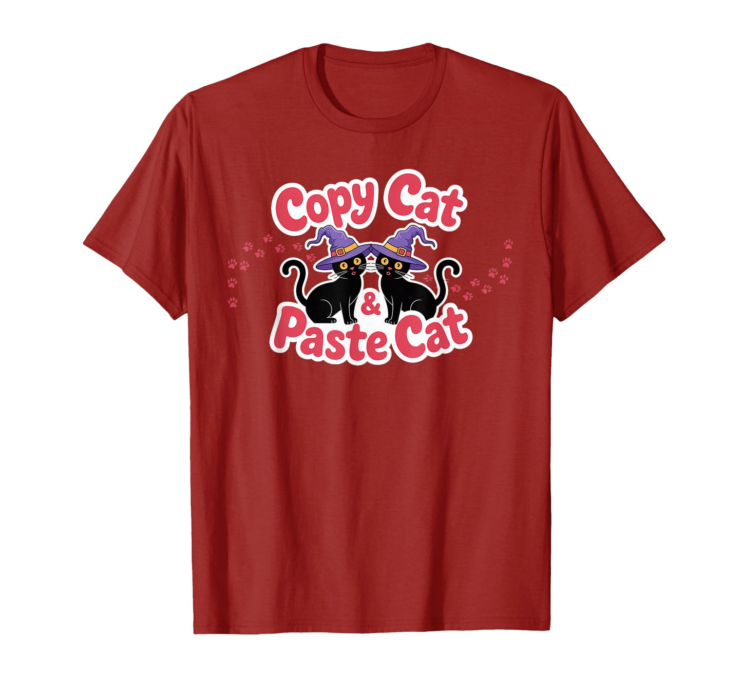 Copy cat, Paste cat, Matching Twins Costume Halloween T-Shirt
