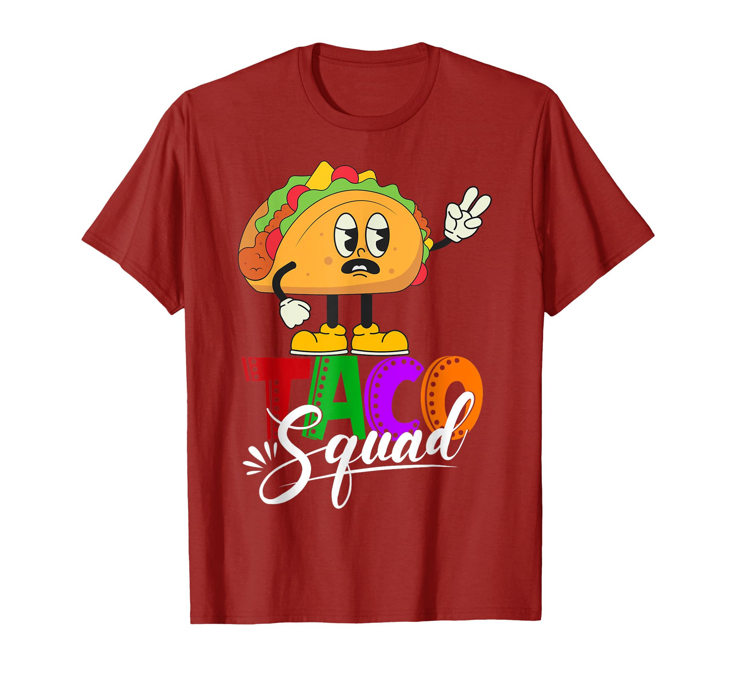 Taco Squad Cinco De Mayo Funny Cute Mexican Food Lover Group T-Shirt